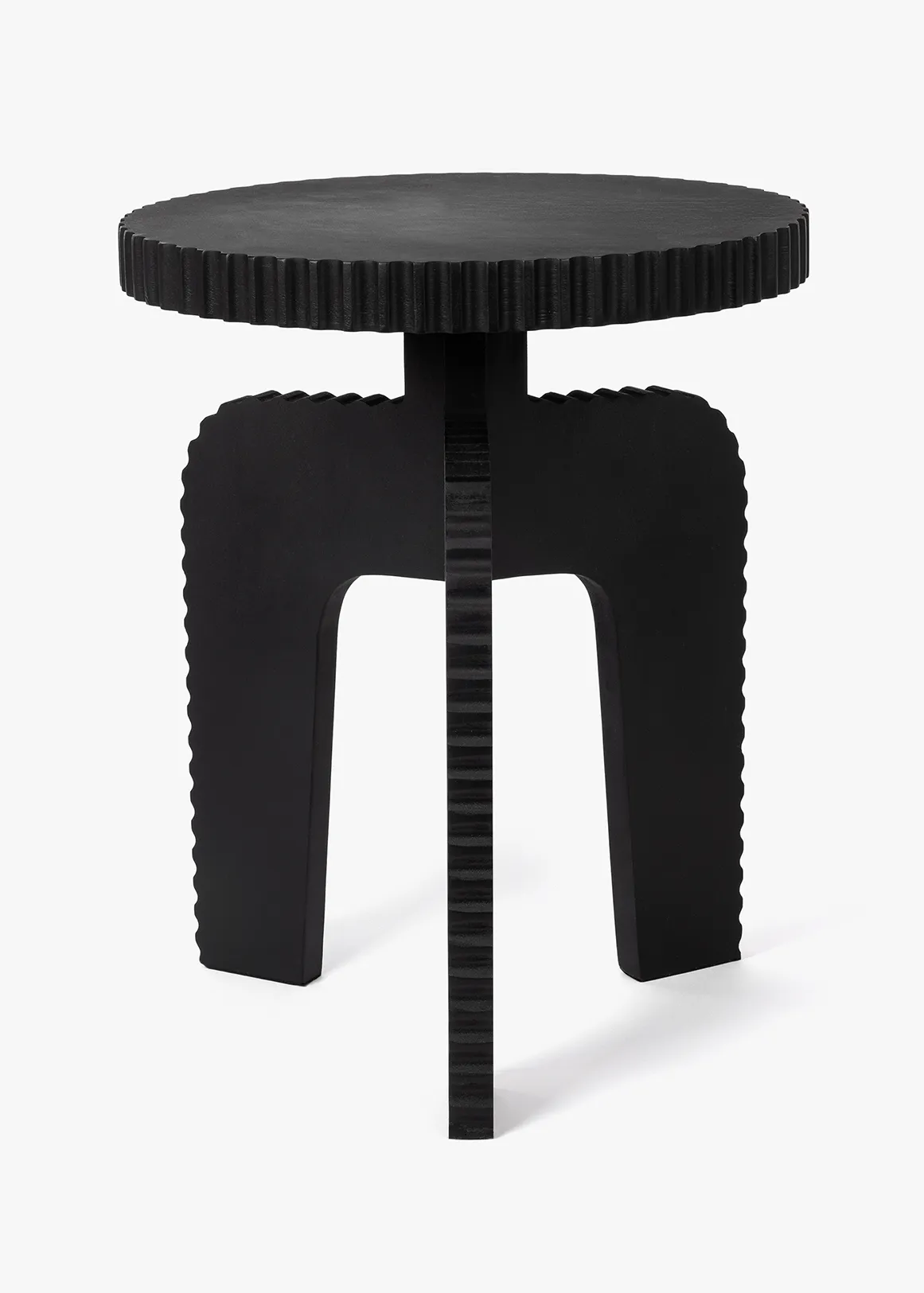 Lona Facet Side Table - BLACK