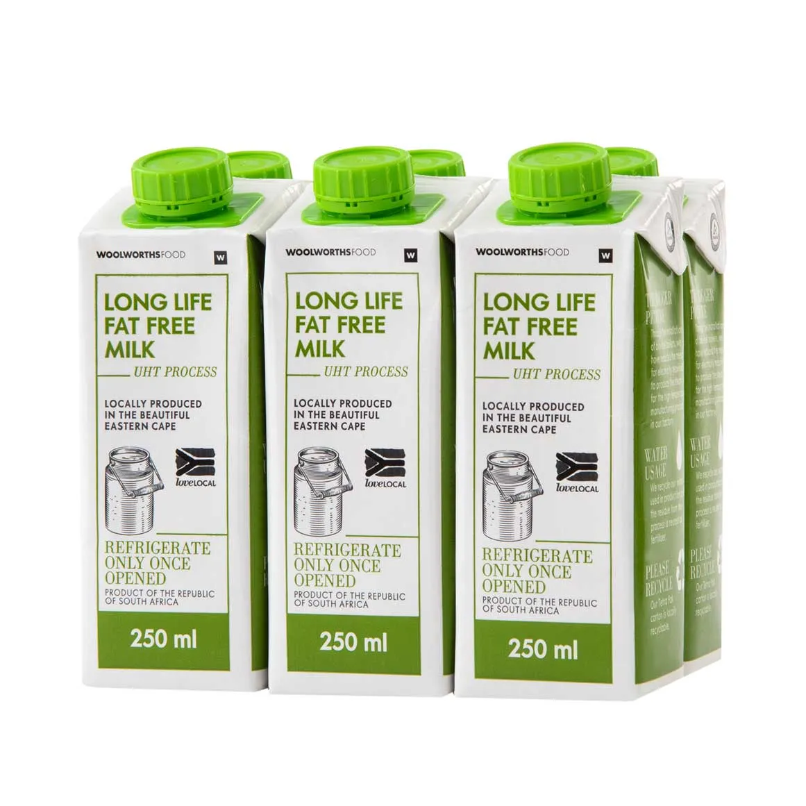 Long Life Fat Free Milk 6 x 250 ml