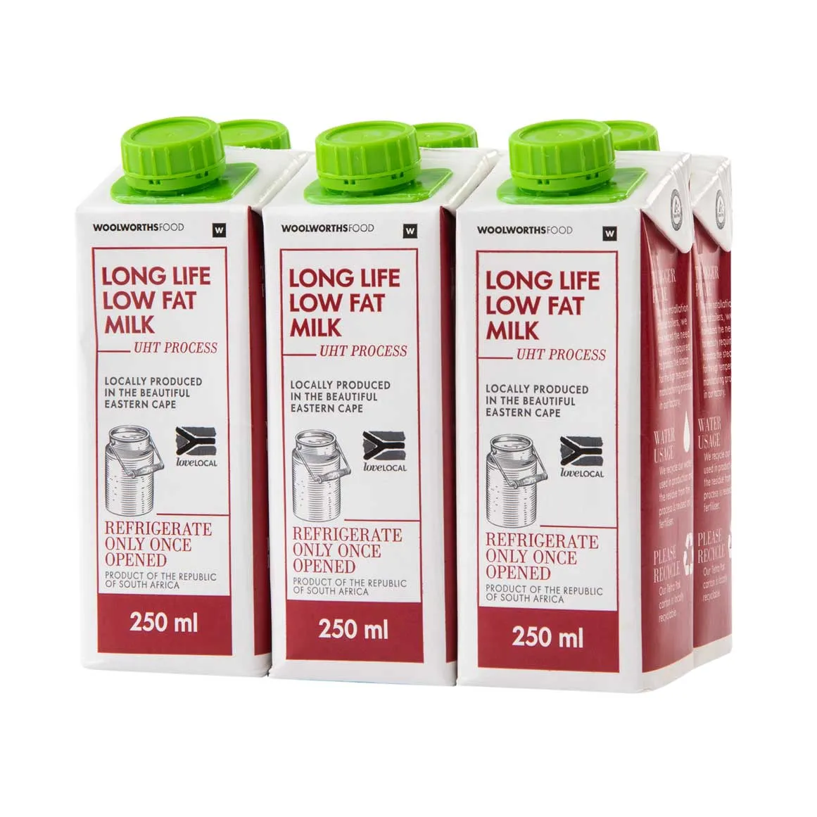 Long Life Low Fat Milk 6 x 250 ml