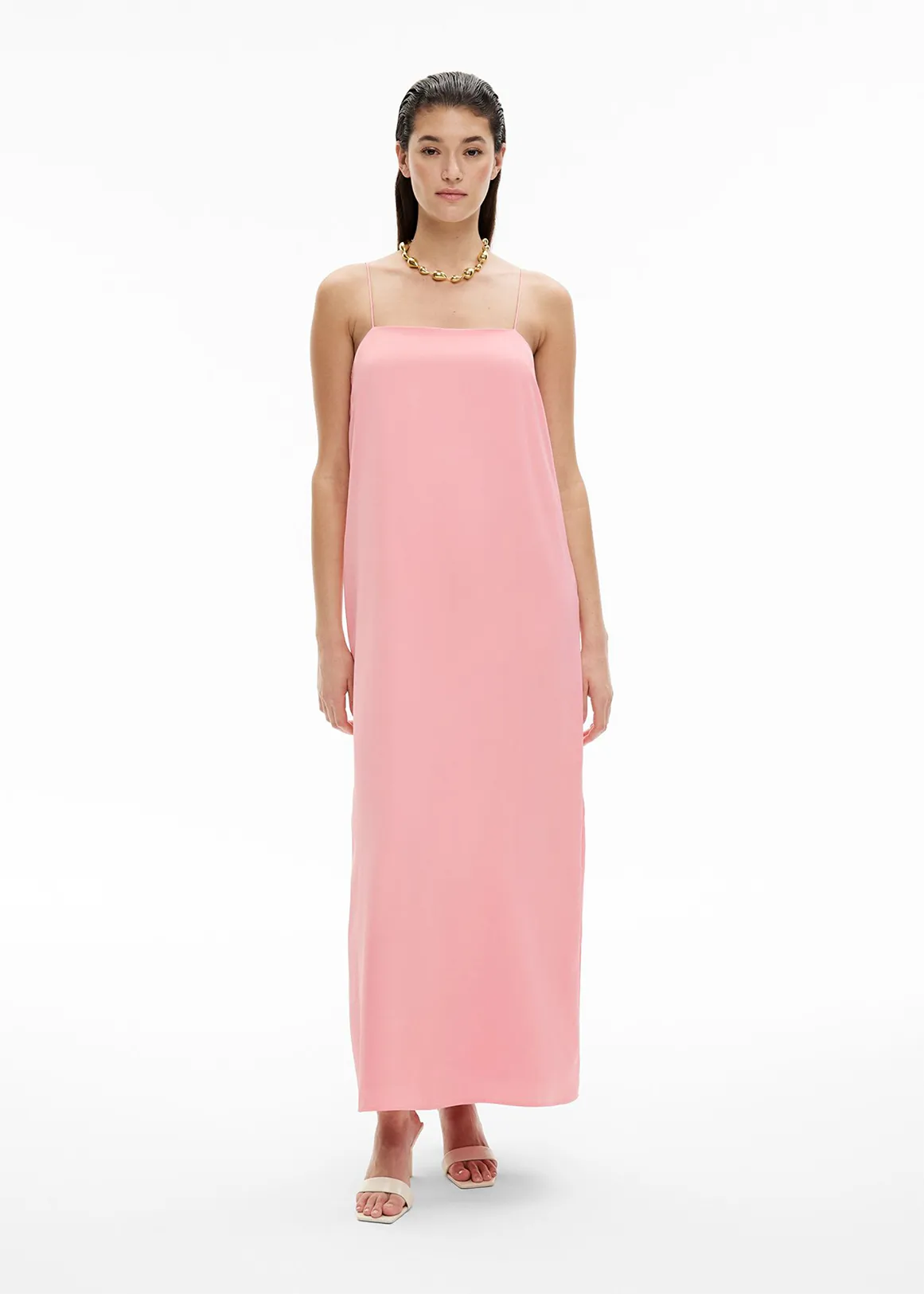 Longline Slip Dress - GUAVA1
