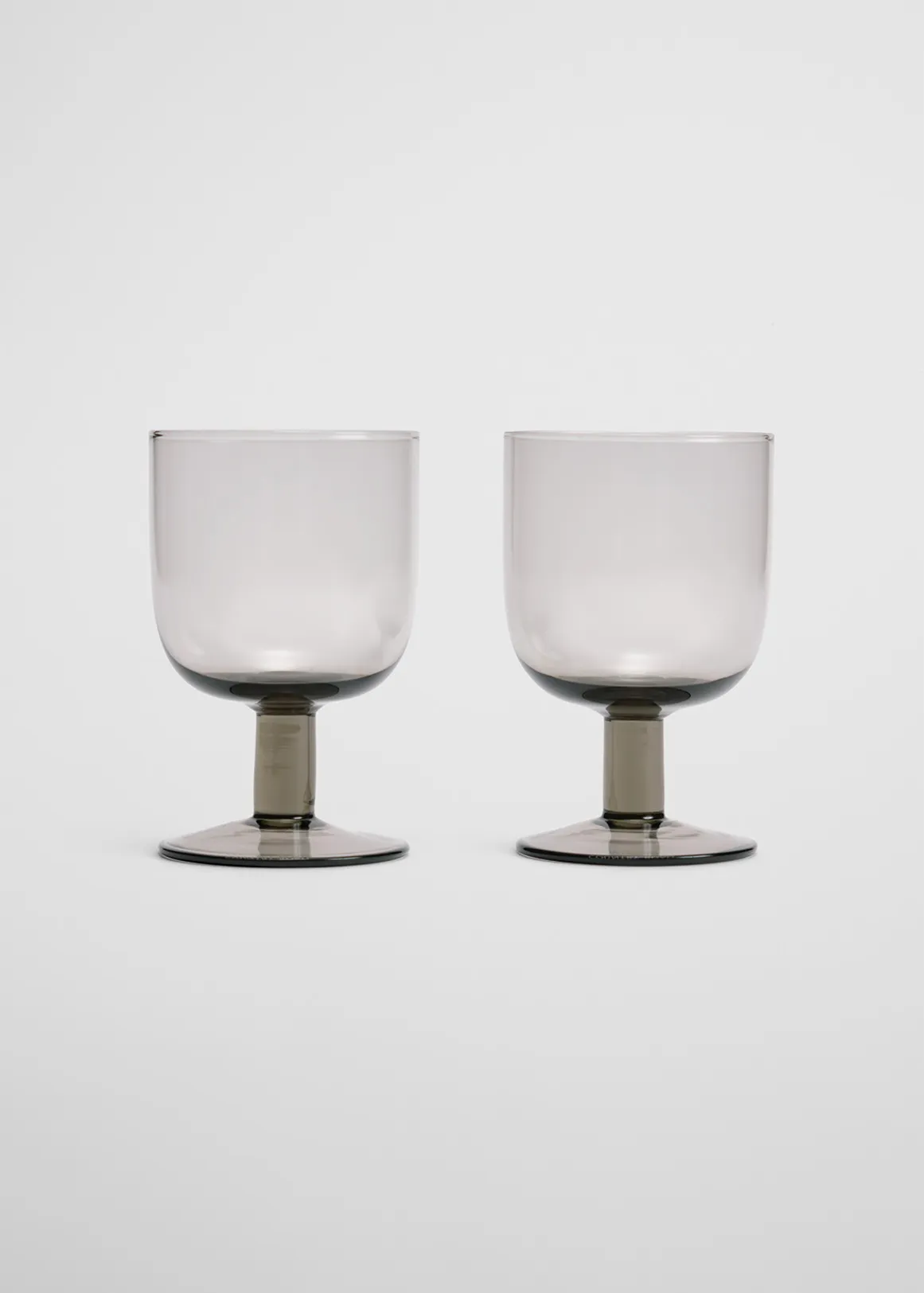 Lowe Wine Glass Set of 2 - OLIVE SMOKE