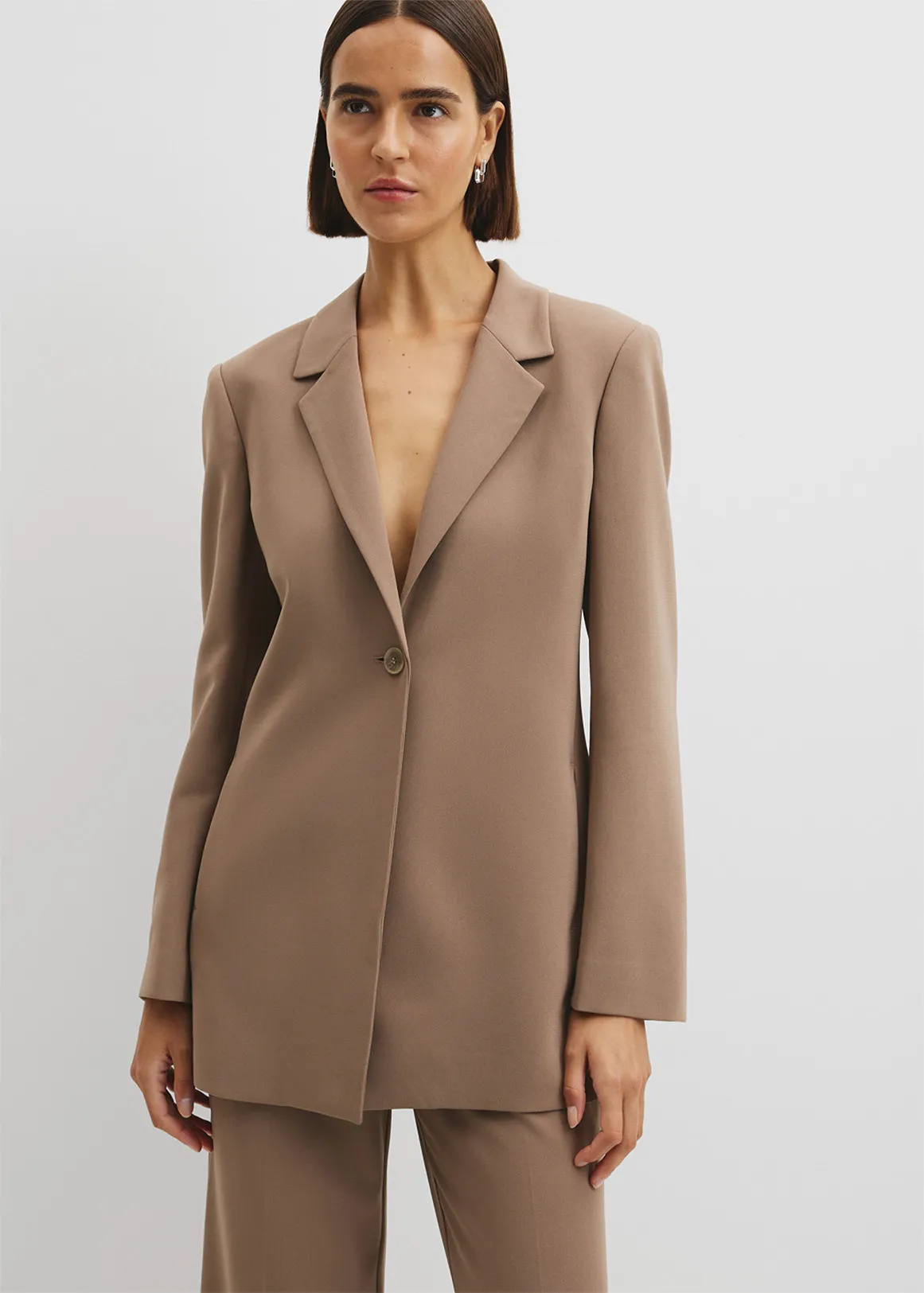 MIT Slim Blazer - STONE TAUPE