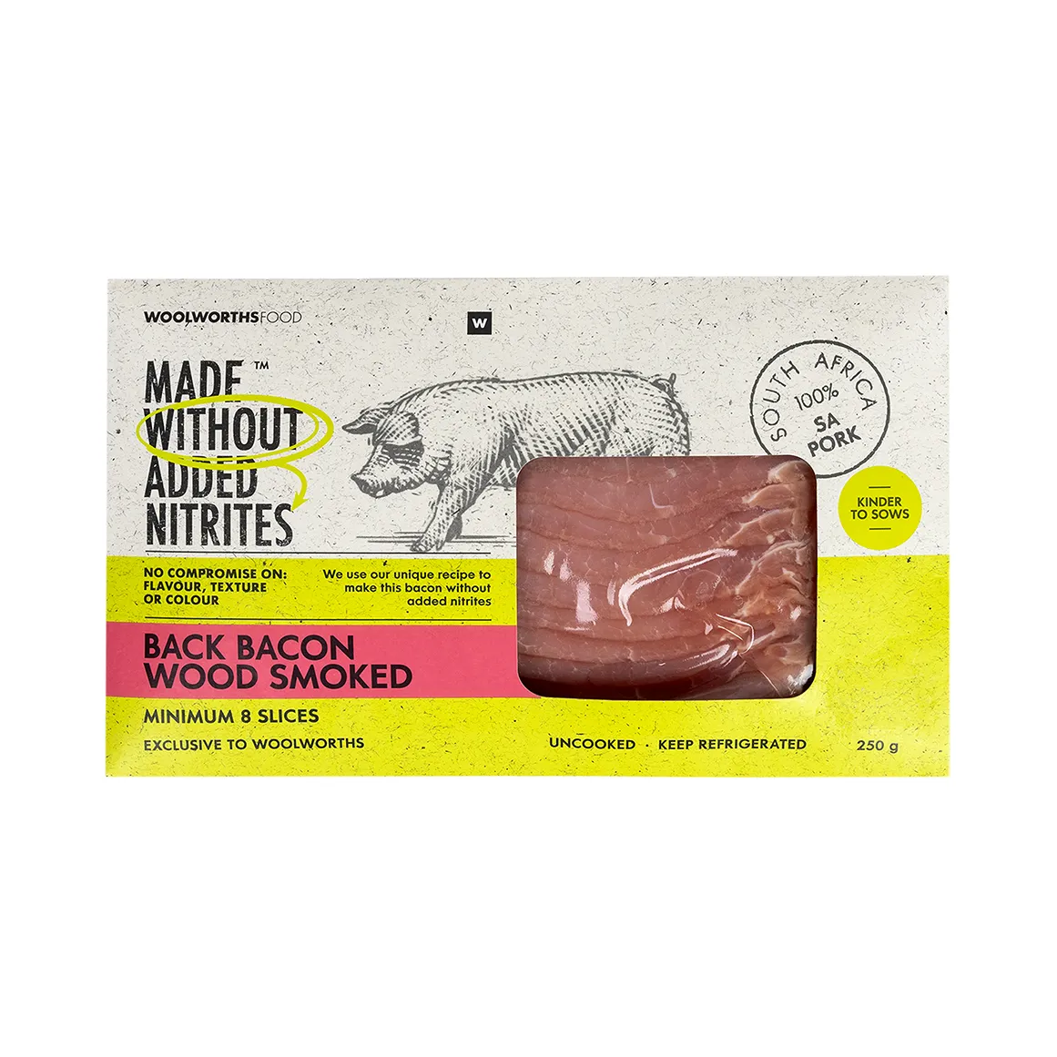 Made Without Added Nitrites Wood Smoked Back Bacon 250 g