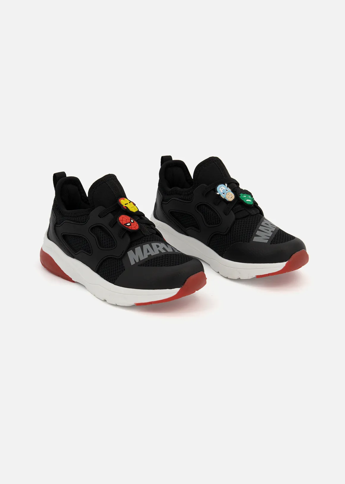 Marvel Trainers (Size12-6) Older Boy - X BLACK