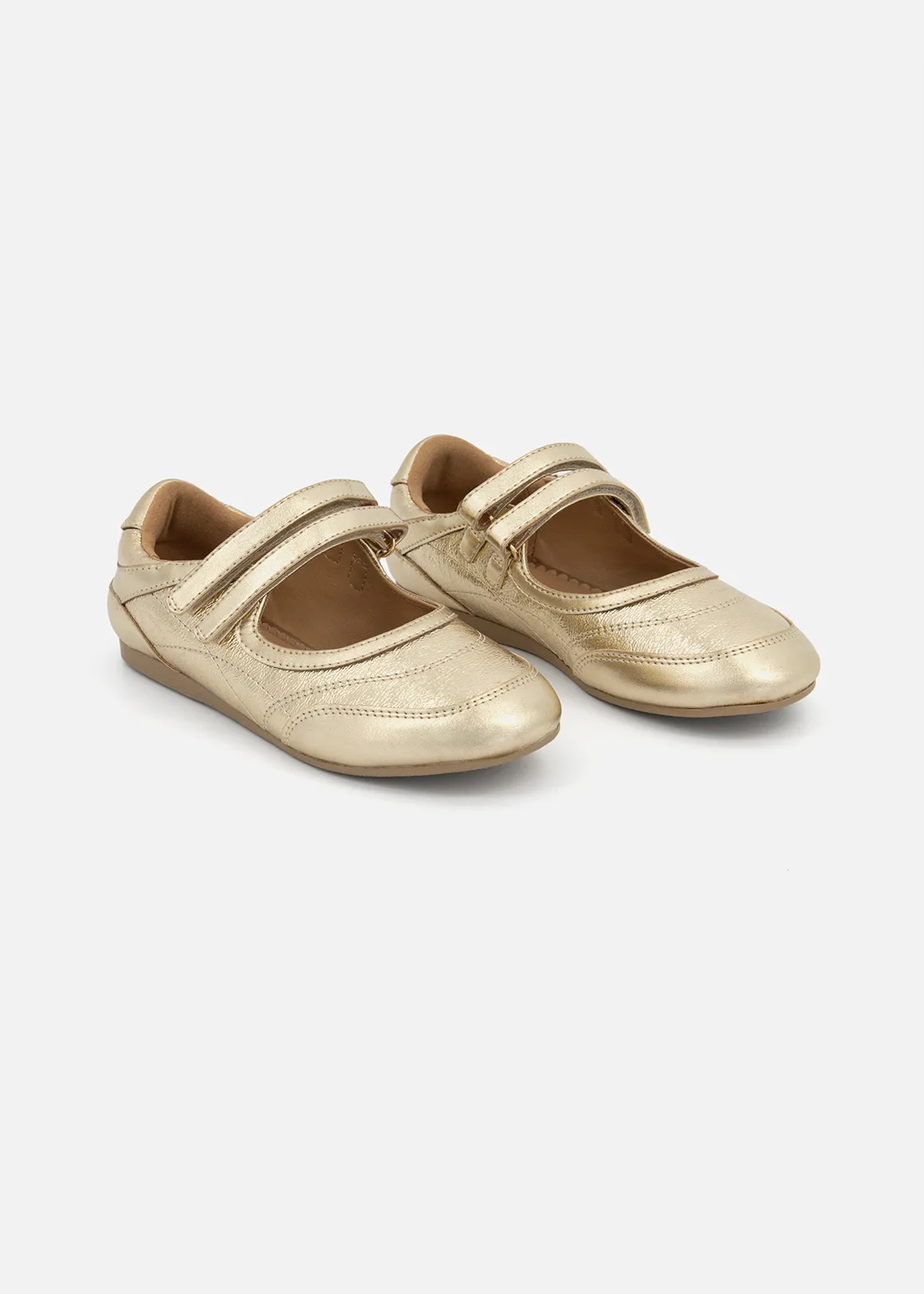 Mary Jane Sneakers (Size 12-6) Older Girl - GOLD