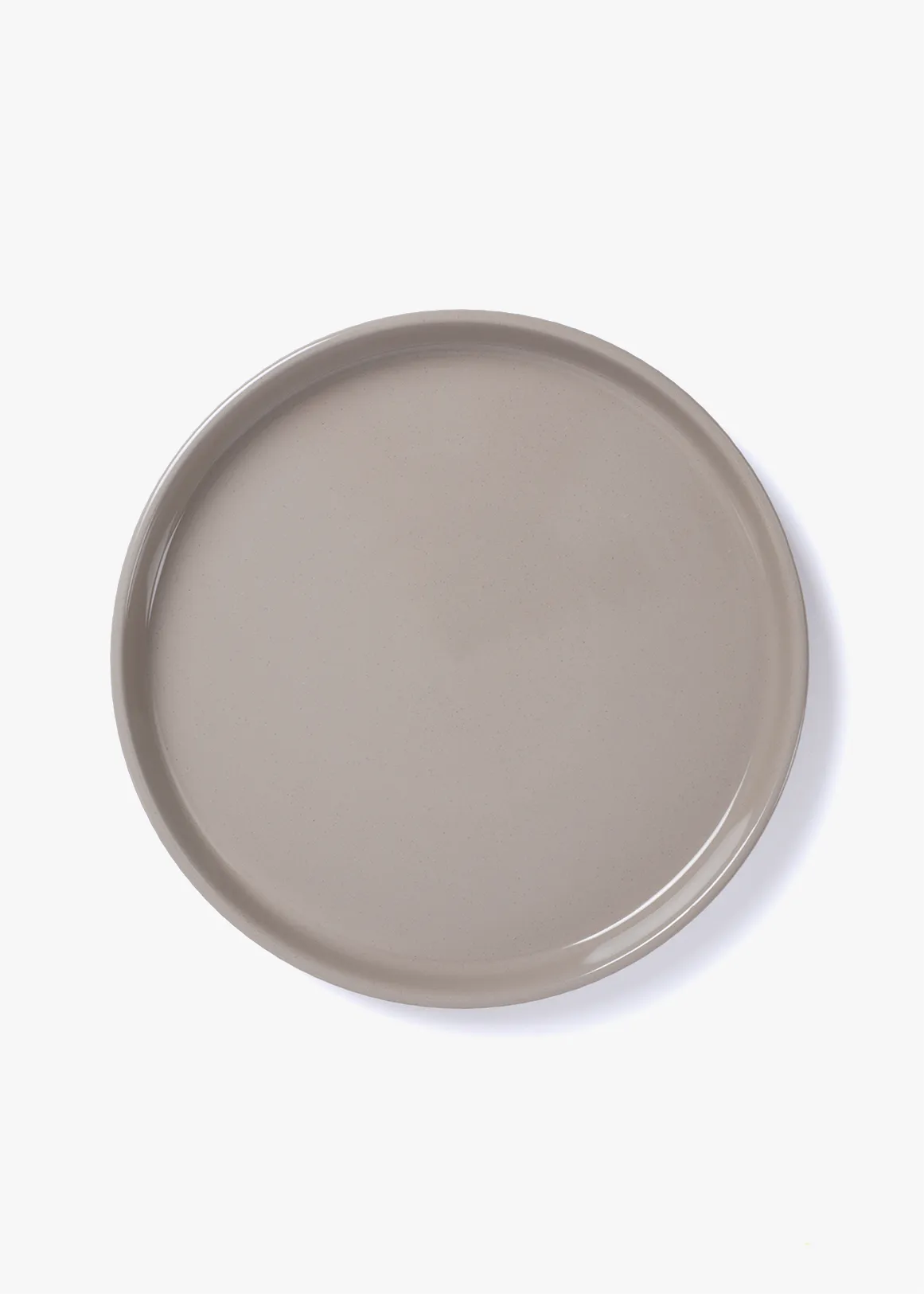 Matera Ribbed Stoneware Dinner Plate - NATURAL