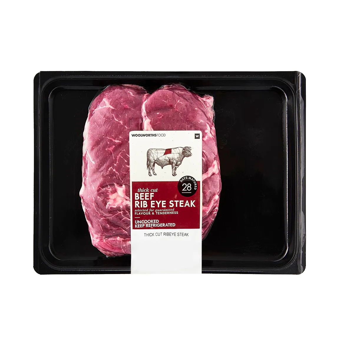 Matured Thick Cut Beef Rib Eye Steak Avg 600 g