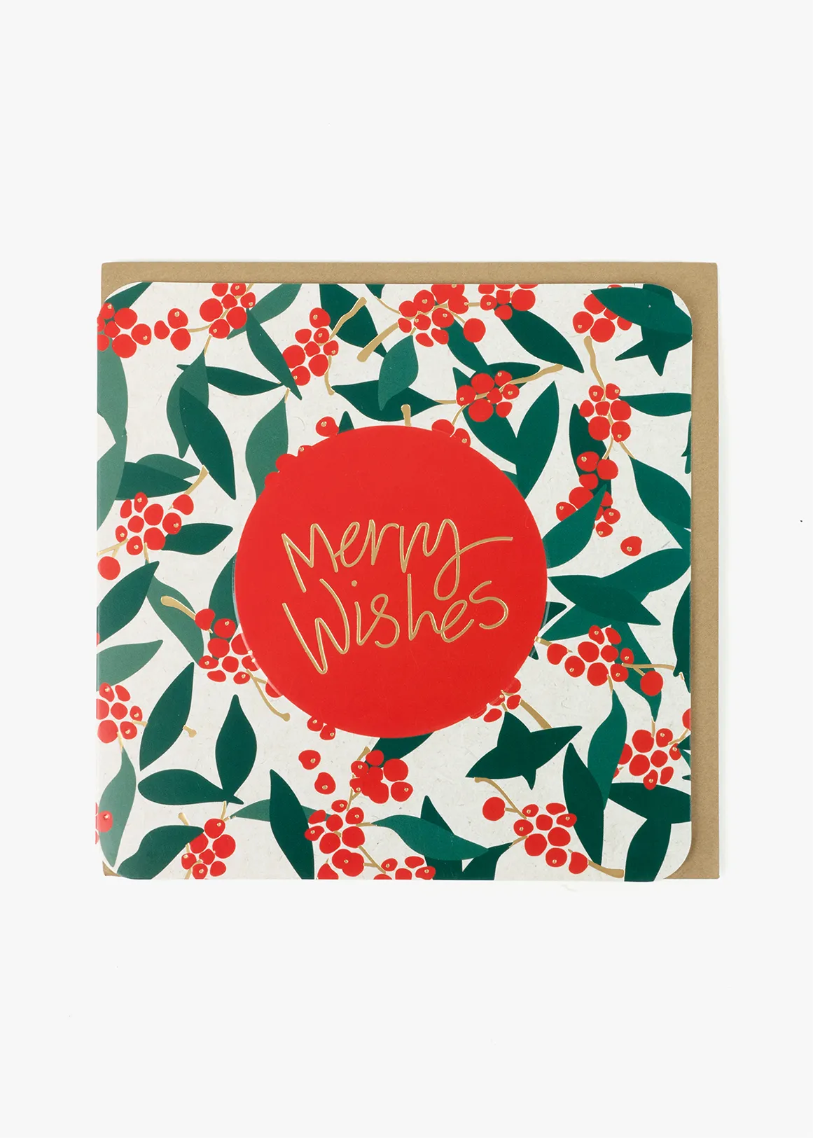 Merry Wishes Square Card - ASSORT