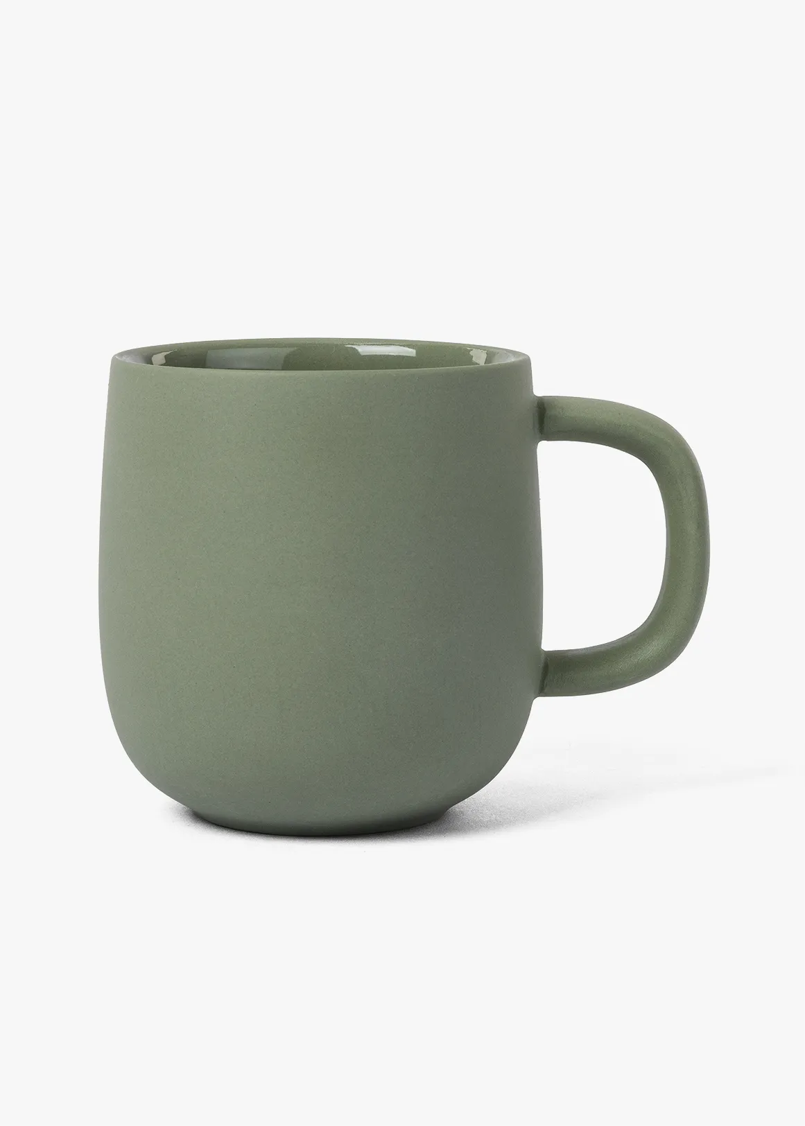 Metro Porcelain Mug - DARK GREEN