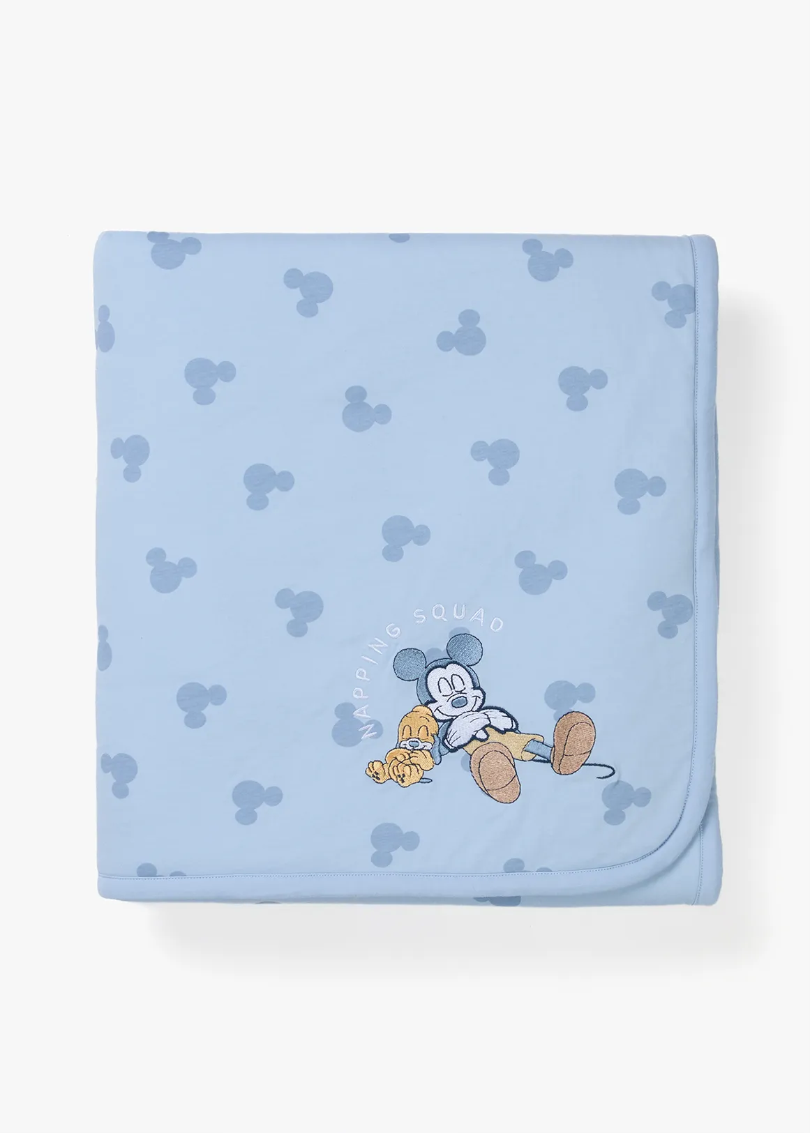 Mickey Sherpa Lined Blanket - X BLUE