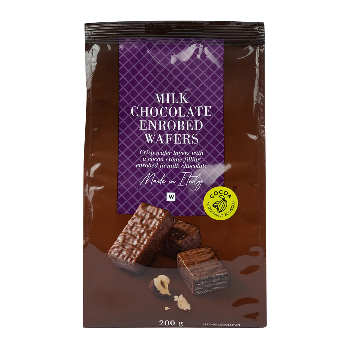 Milk Chocolate Enrobed Wafers 200 g