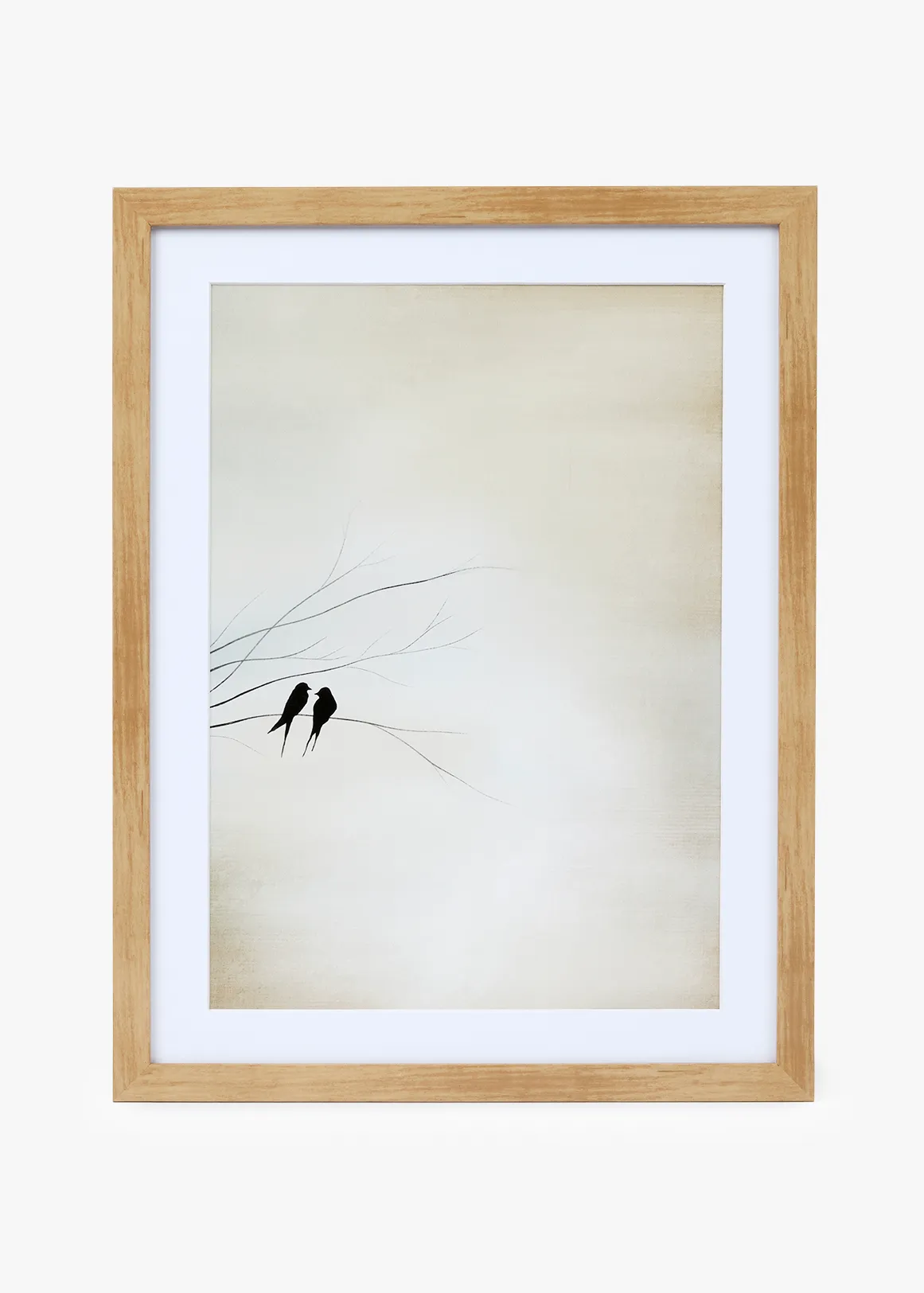 Minimalist Pause Wall Art - NATURAL