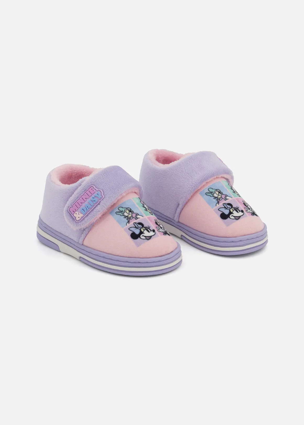 Minnie & Daisy Slippers (Size 5-13) Younger Girl - LILAC