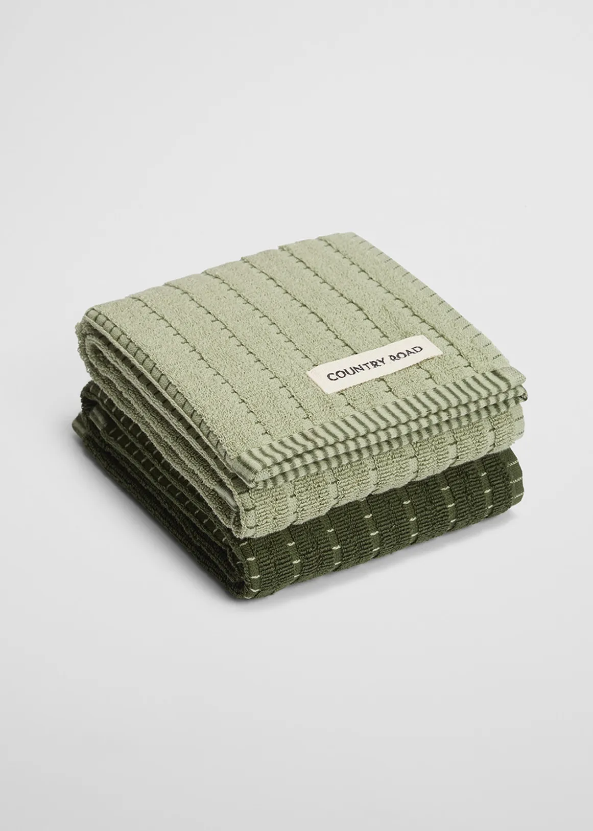 Mira Australian Cotton Tea Towel Pack of 2 - ACACIA