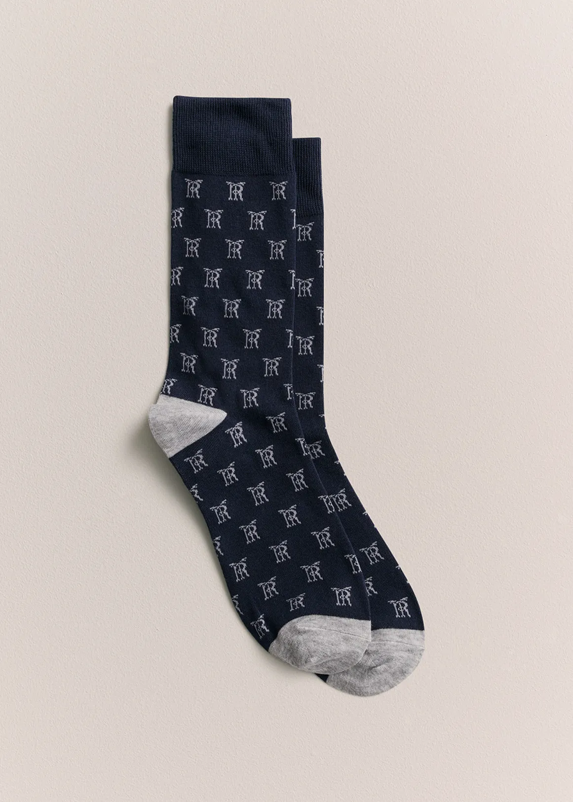 Monogram Sock - NAVY