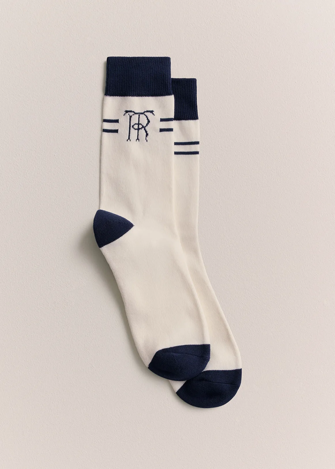 Monogram Sport Sock - WHITE
