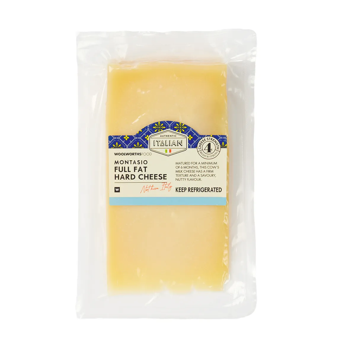 Montasio Full Fat Hard Cheese Avg 180 g