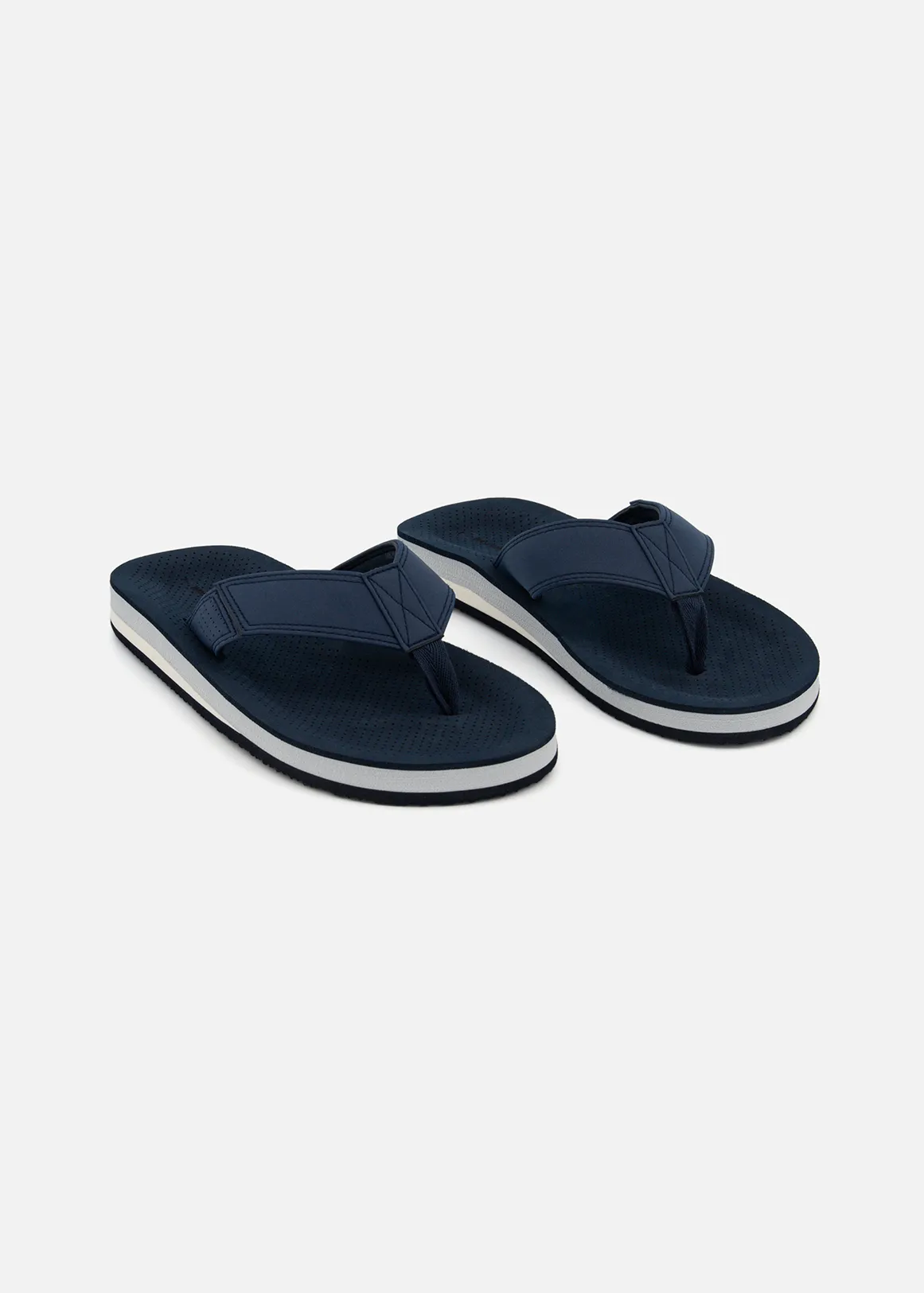 Moulded Comfort Flip Flops - NAVY