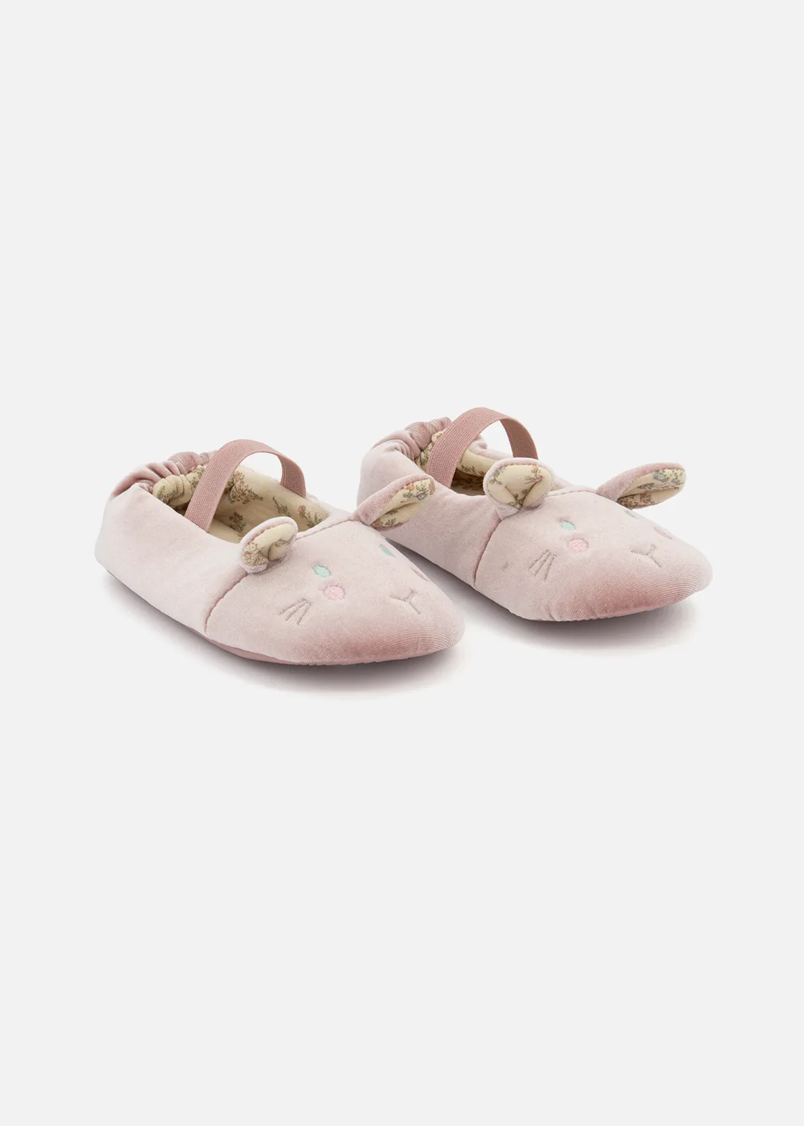 Mouse Novelty Slippers (Size 5-13) Younger Girl - PINK