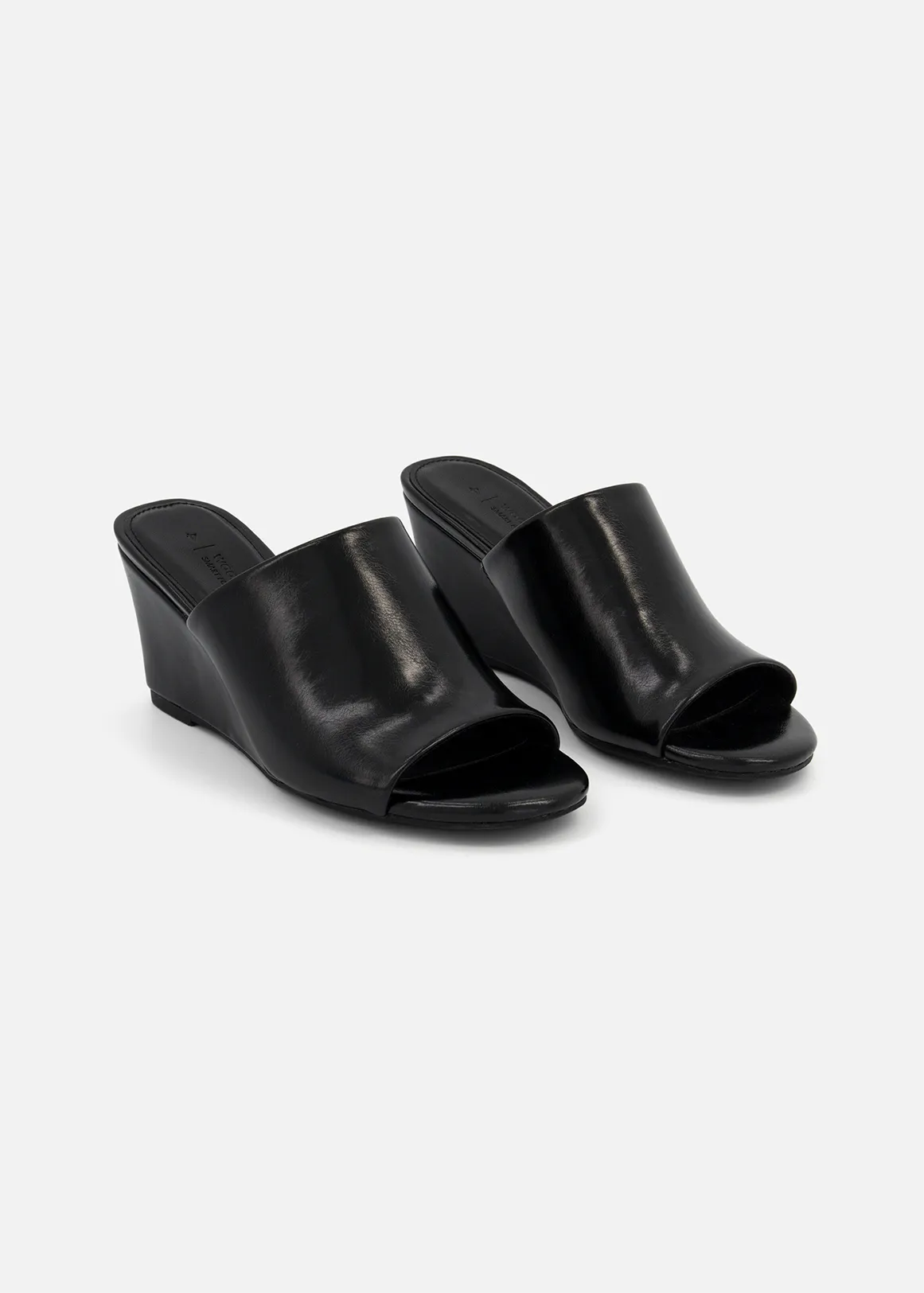 Mules Wedges - BLACK