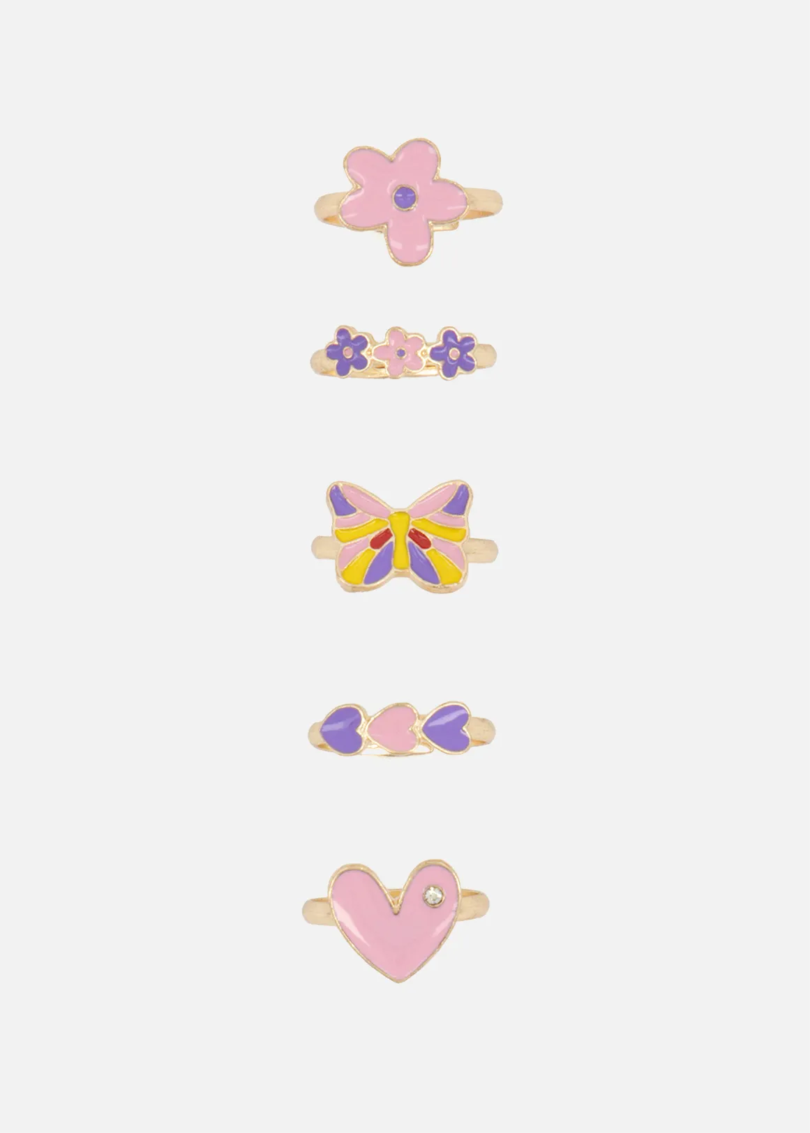Multi Ring Pack 5 Piece - GOLD