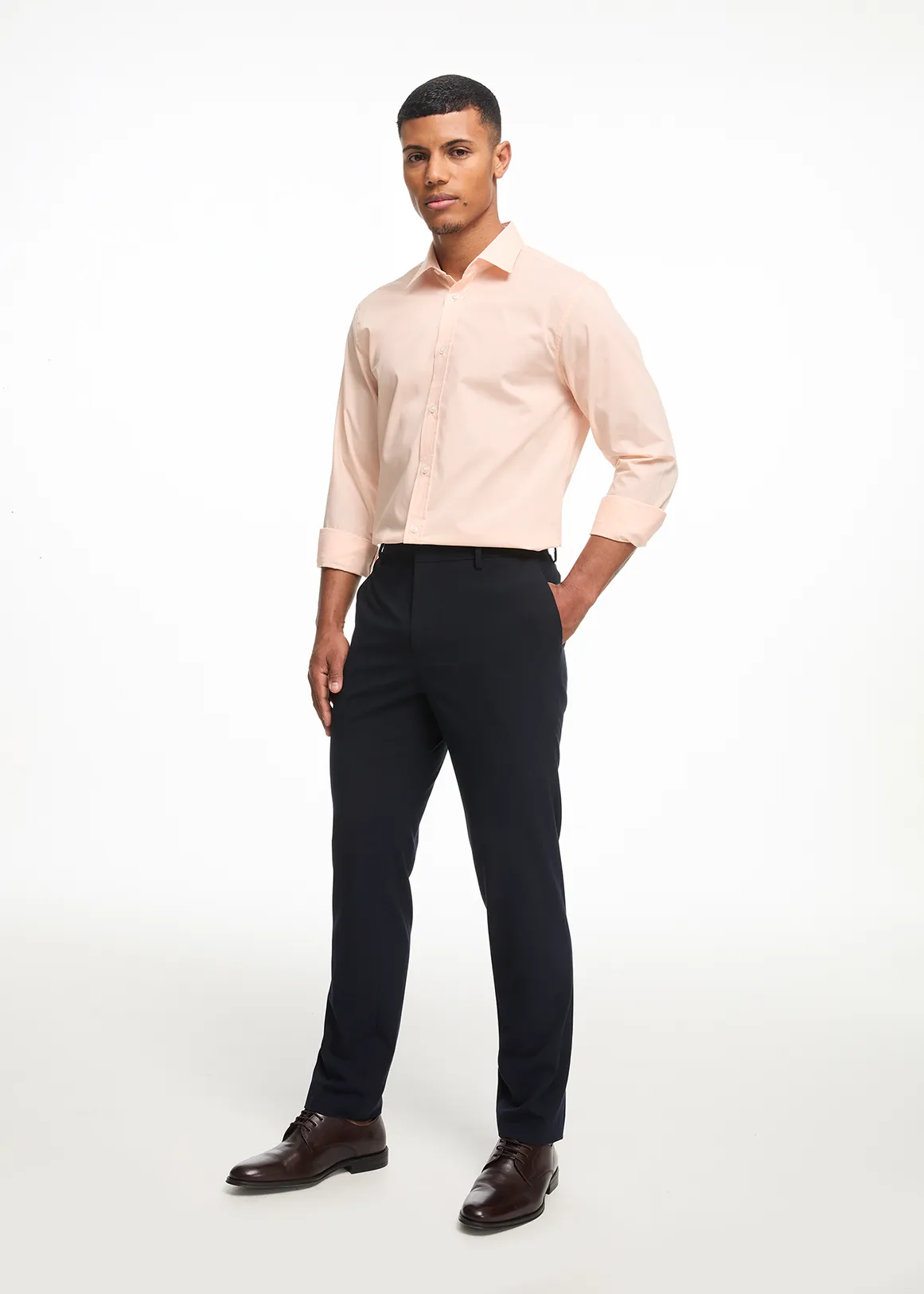 Navy Slim Fit Bi-stretch Suit Trousers
