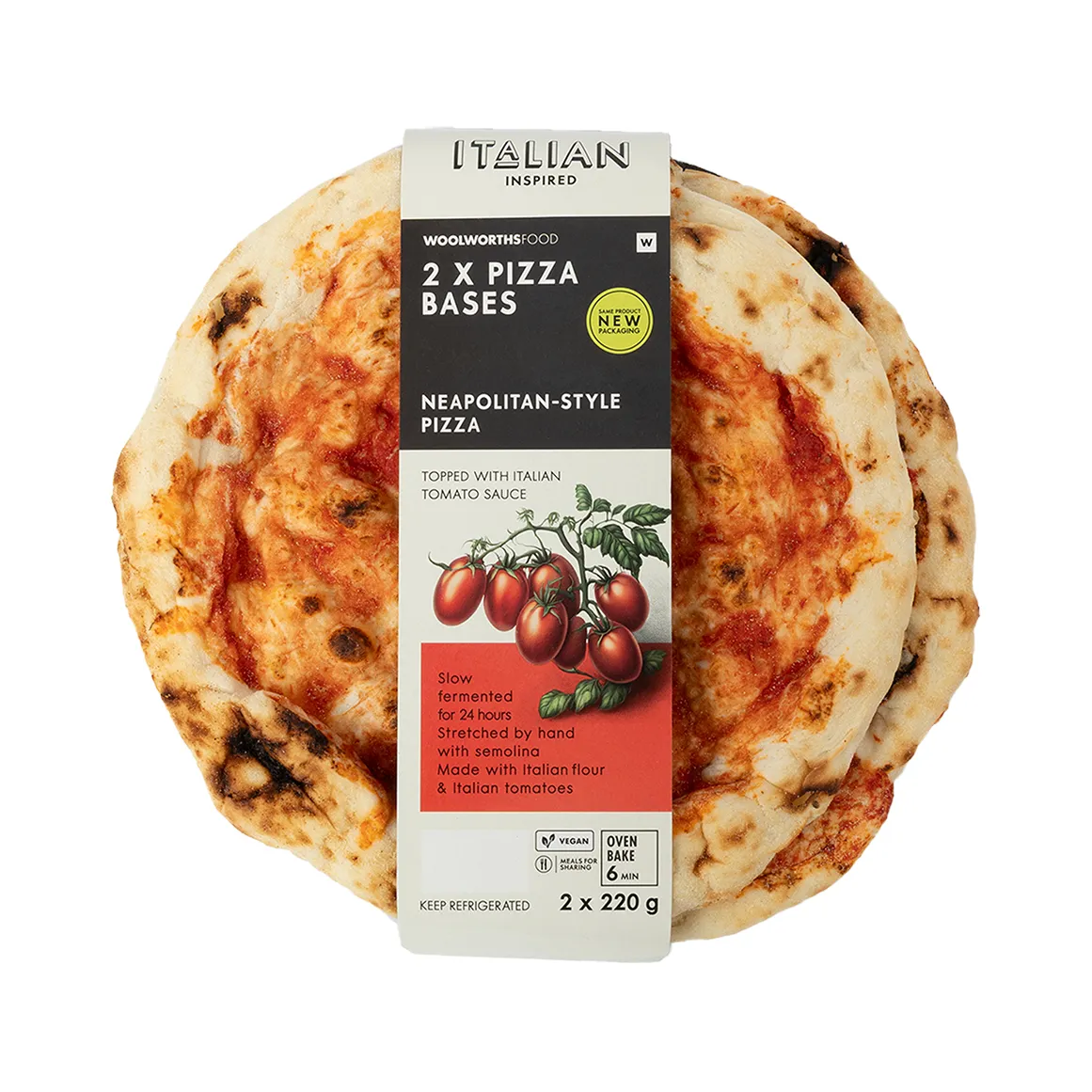 Neapolitan Style Pizza Bases 2 pk