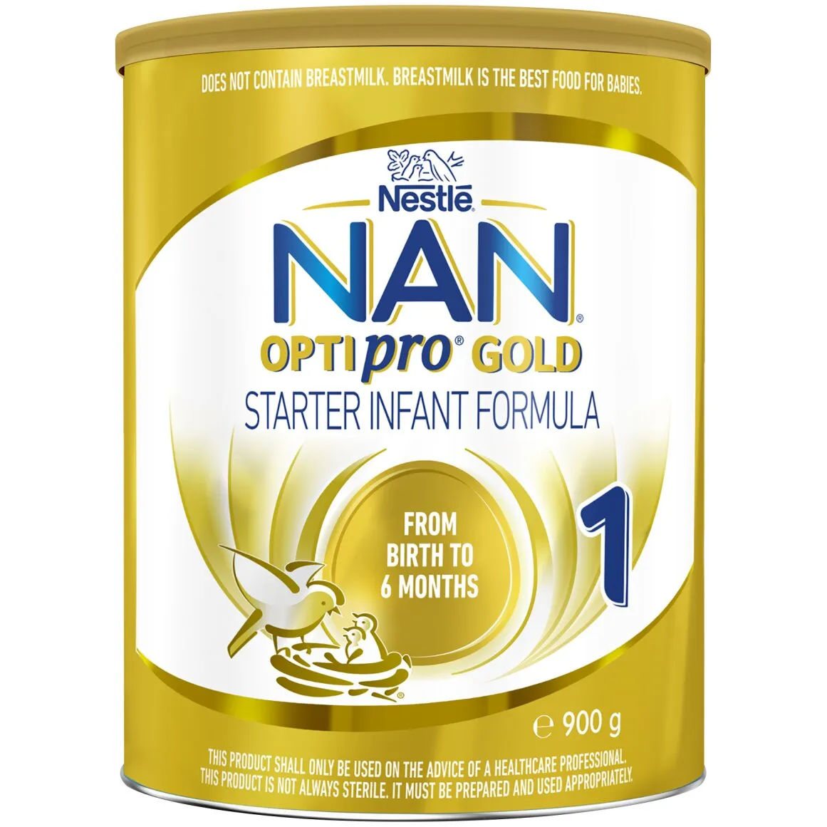 Nestlé Nan OptiPro Gold Stage 1 Infant Formula Birth to 6 Months 900 g