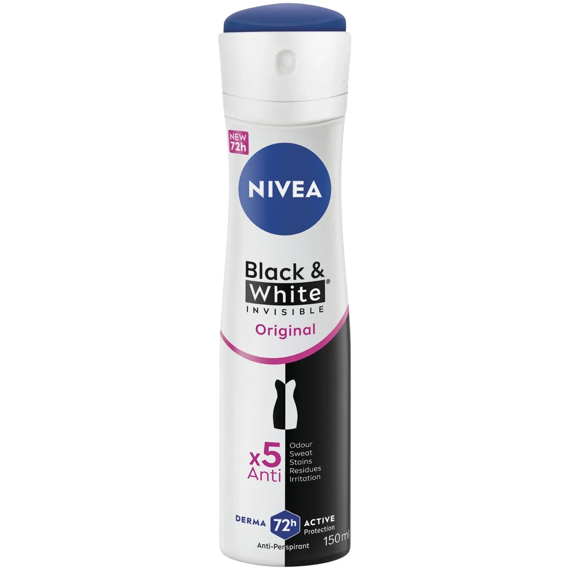 Nivea Black and White Invisible Original Body Spray 150 ml