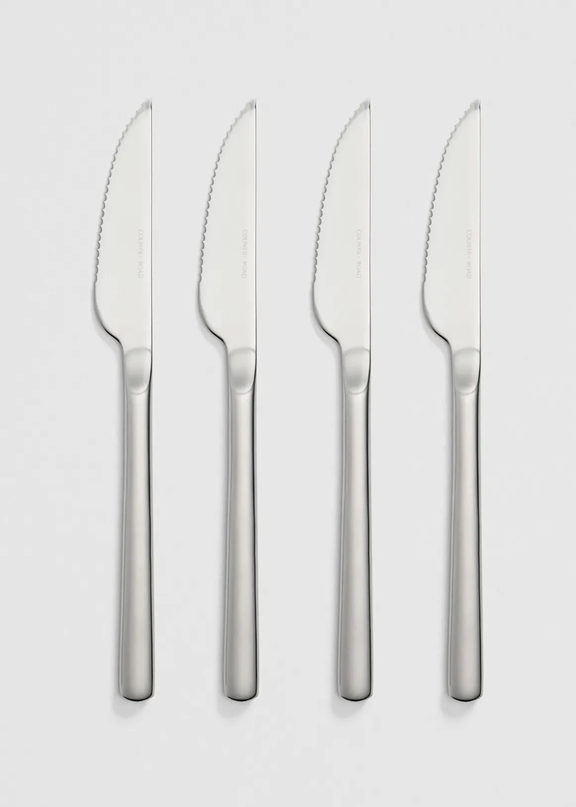 Nolan Steak Knife Set of 4 - BRUSHED STEEL