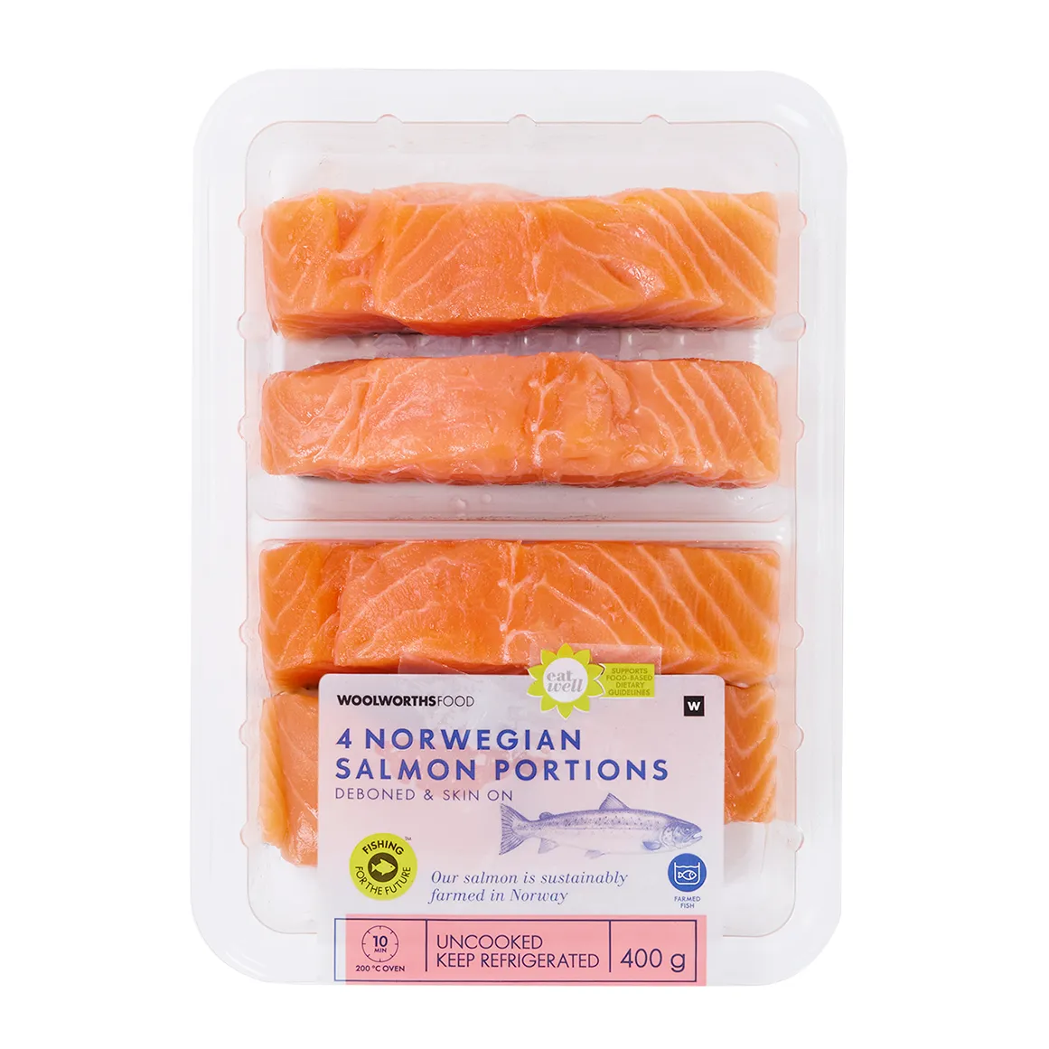 Norwegian Salmon Portions 400 g