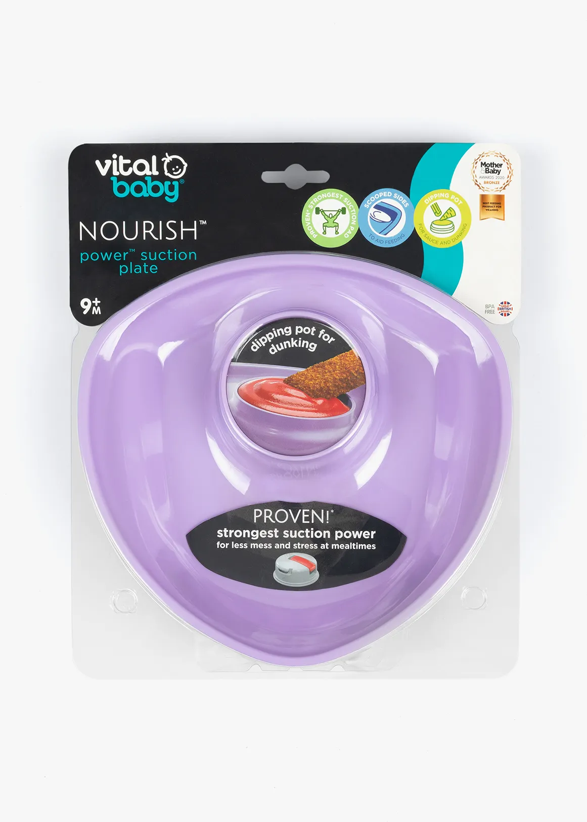 Nourish Power Suction Plate - PINK