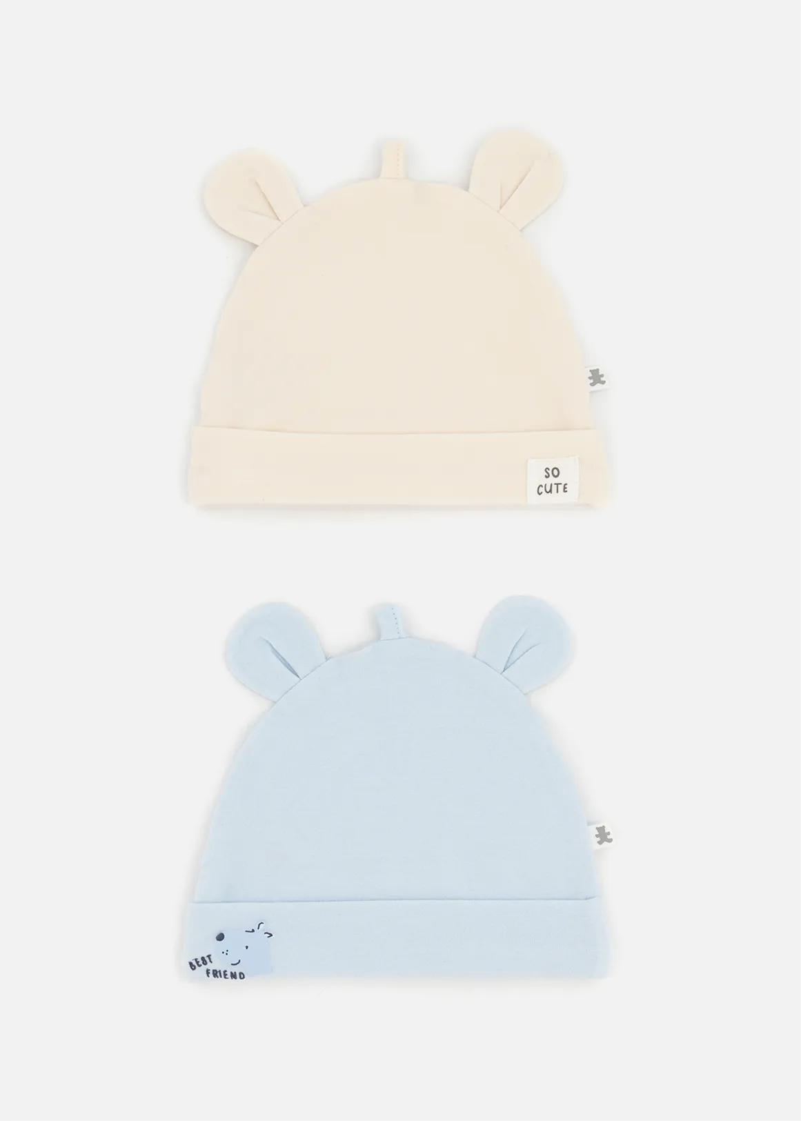 Novelty Puppy Beanies 2 Pack - X NATURAL