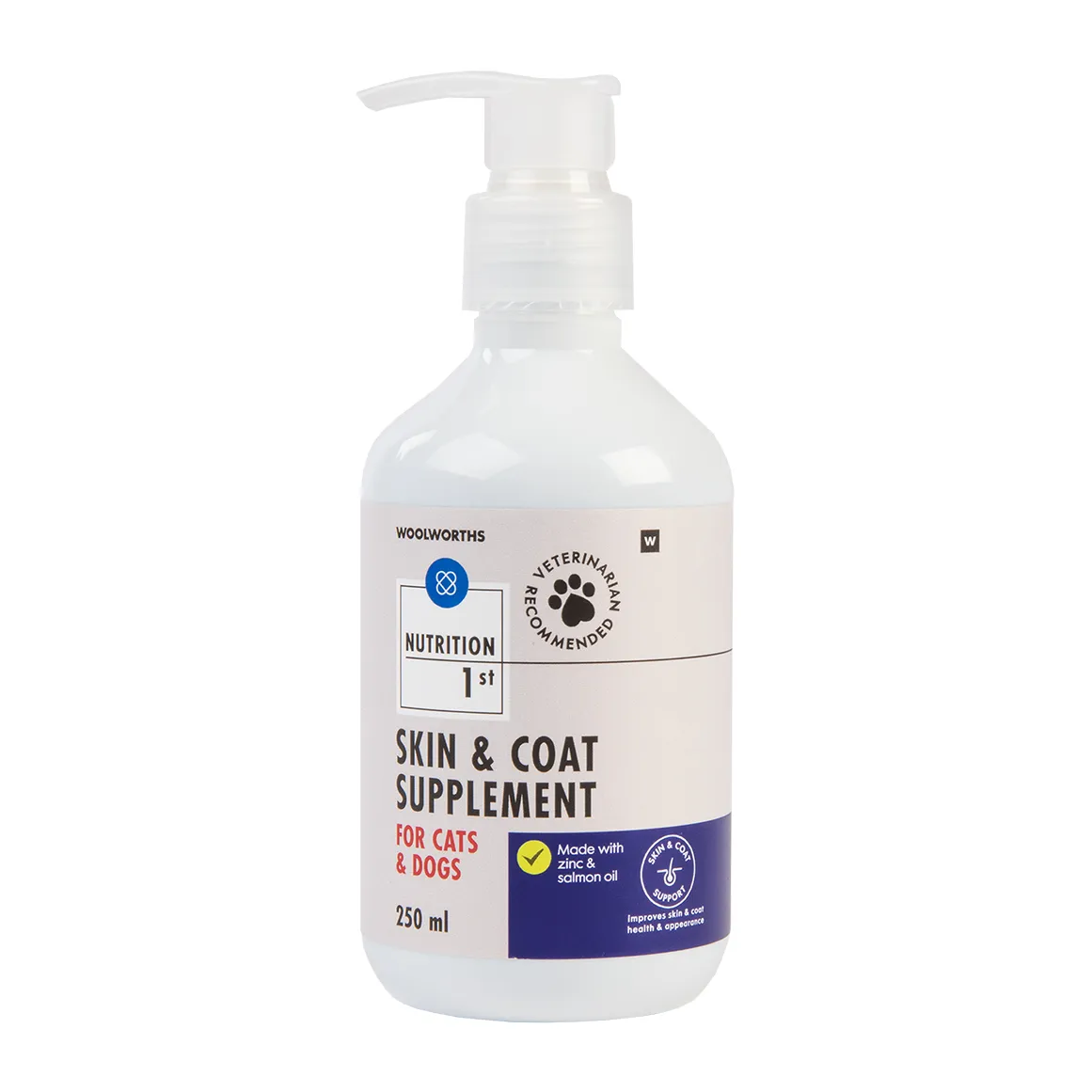 Nutrition 1st Skin and Coat Supplement for Cats and Dogs 250 ml