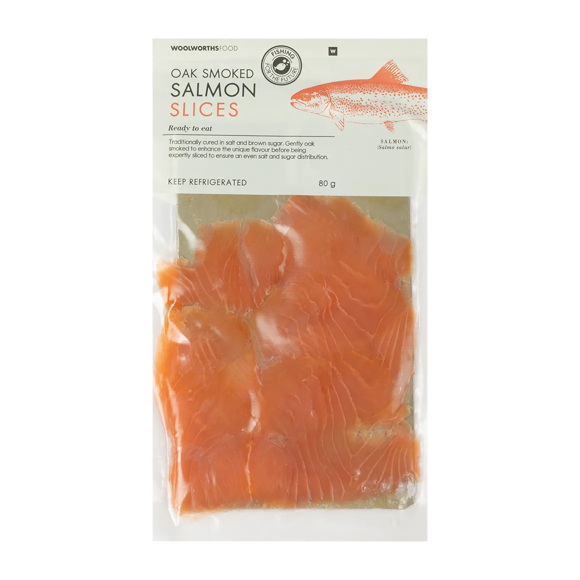 Oak Smoked Salmon Slices 80 g