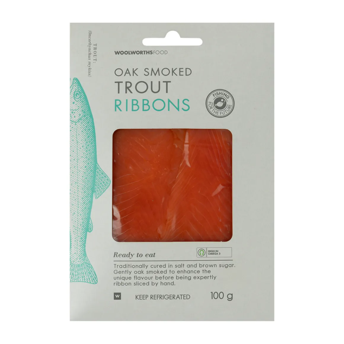 Oak Smoked Trout Ribbons 100 g
