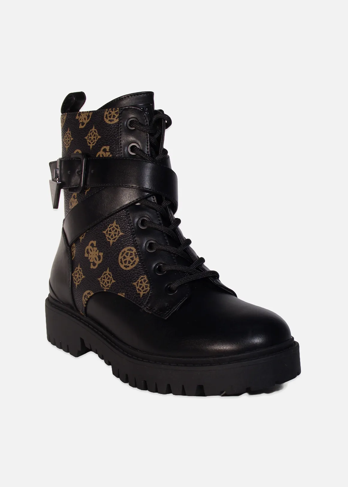 Olsy 2 Buckle Strap Ankle Boots - X BLACK