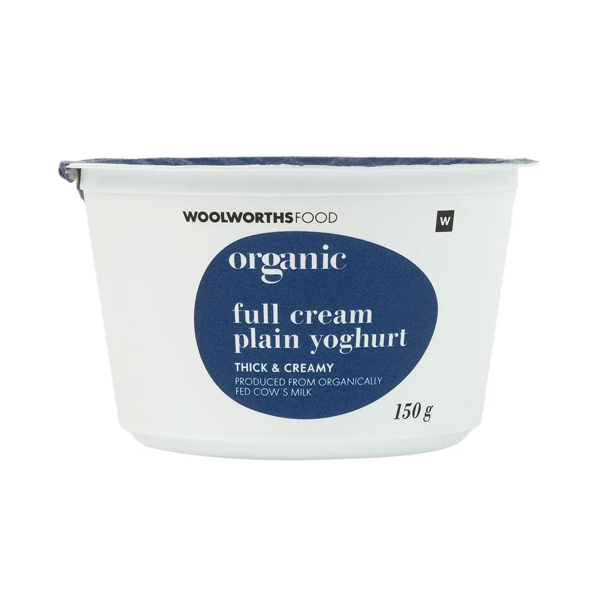 Organic Full Cream Plain Yoghurt 150 g