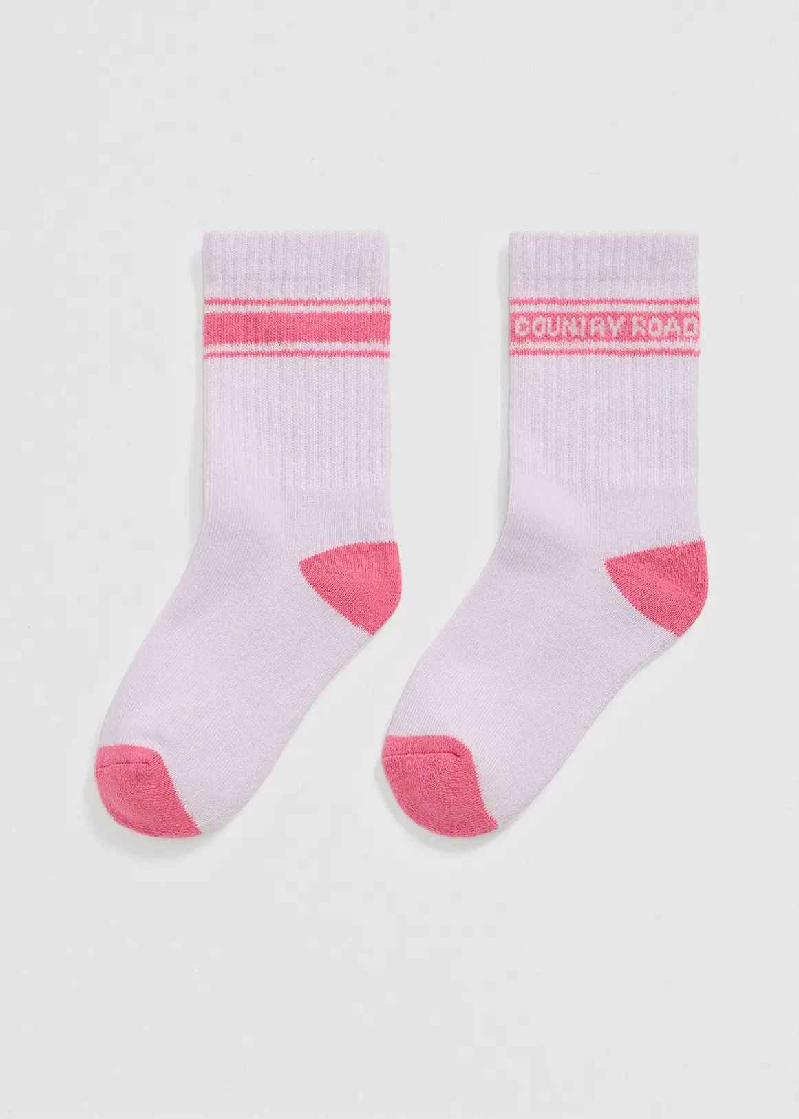 Organically Grown Cotton Blend CR Sport Crew Sock - LILAC