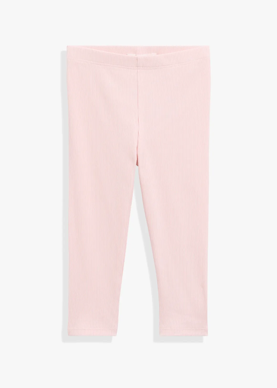 Organically Grown Cotton Blend Solid Rib Legging - MINERAL PINK