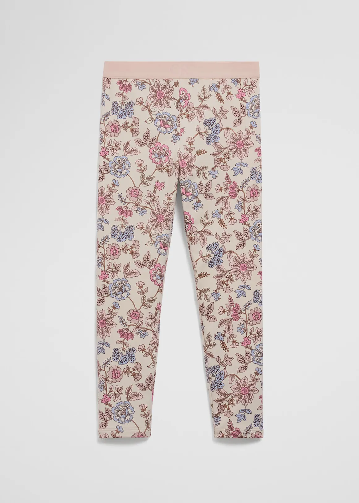 Organically Grown Cotton Fleece Lined Legging - WINTER GARDEN