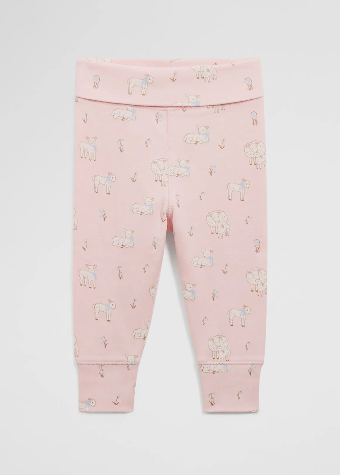 Organically Grown Cotton Lamb Fold Over Soft Pant - MINERAL PINK