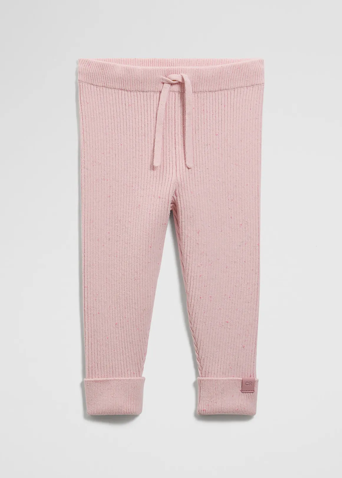 Organically Grown Cotton Rib Knit Legging - MINERAL PINK