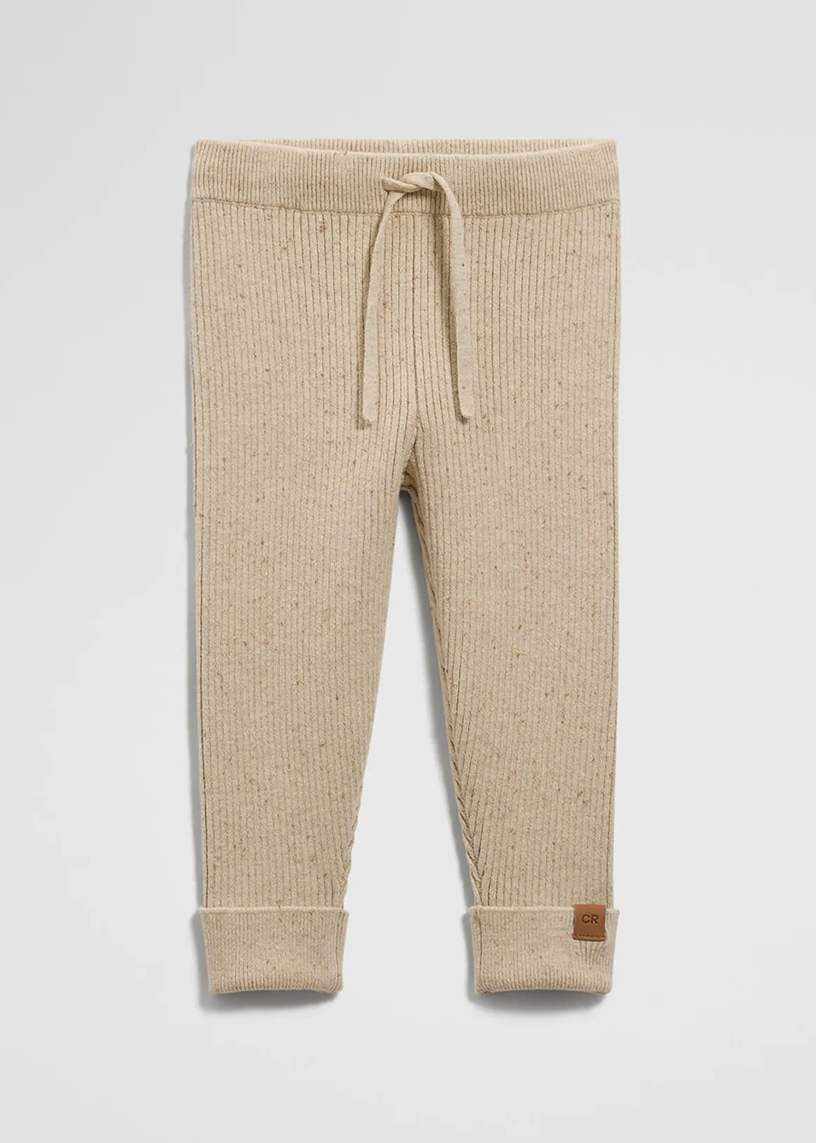 Organically Grown Cotton Rib Knit Legging - WAFER