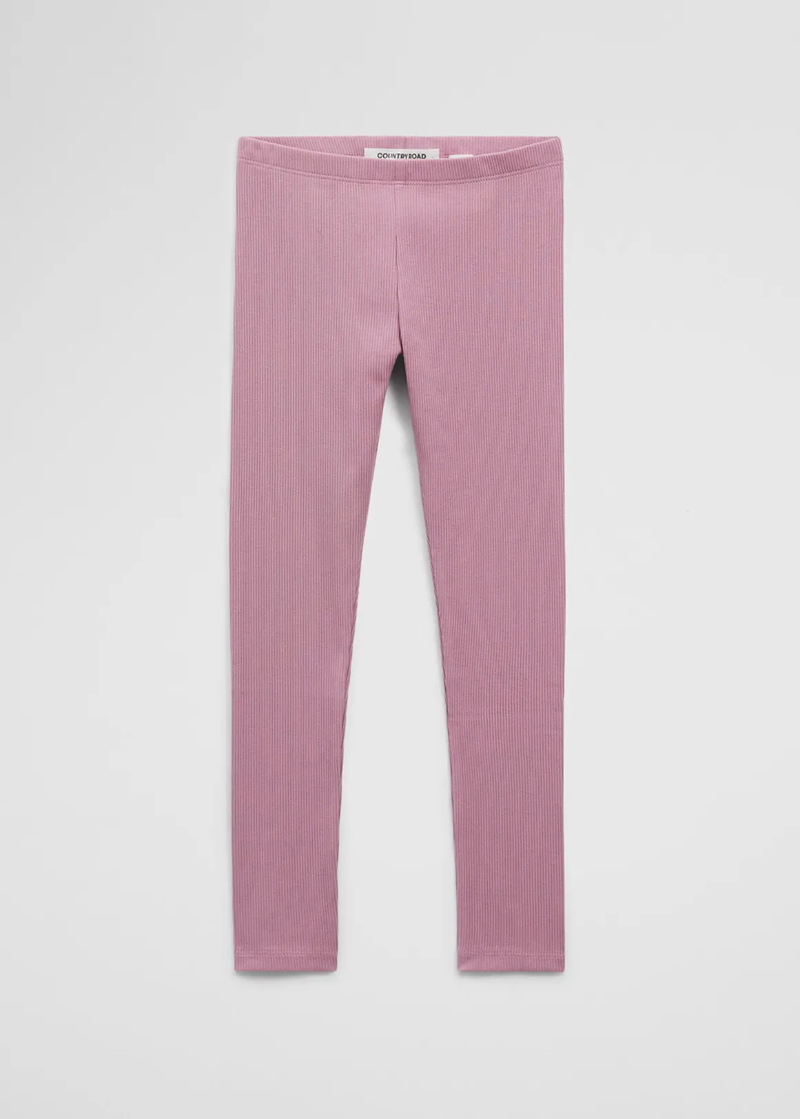 Organically Grown Cotton Solid Rib Legging - BERRY