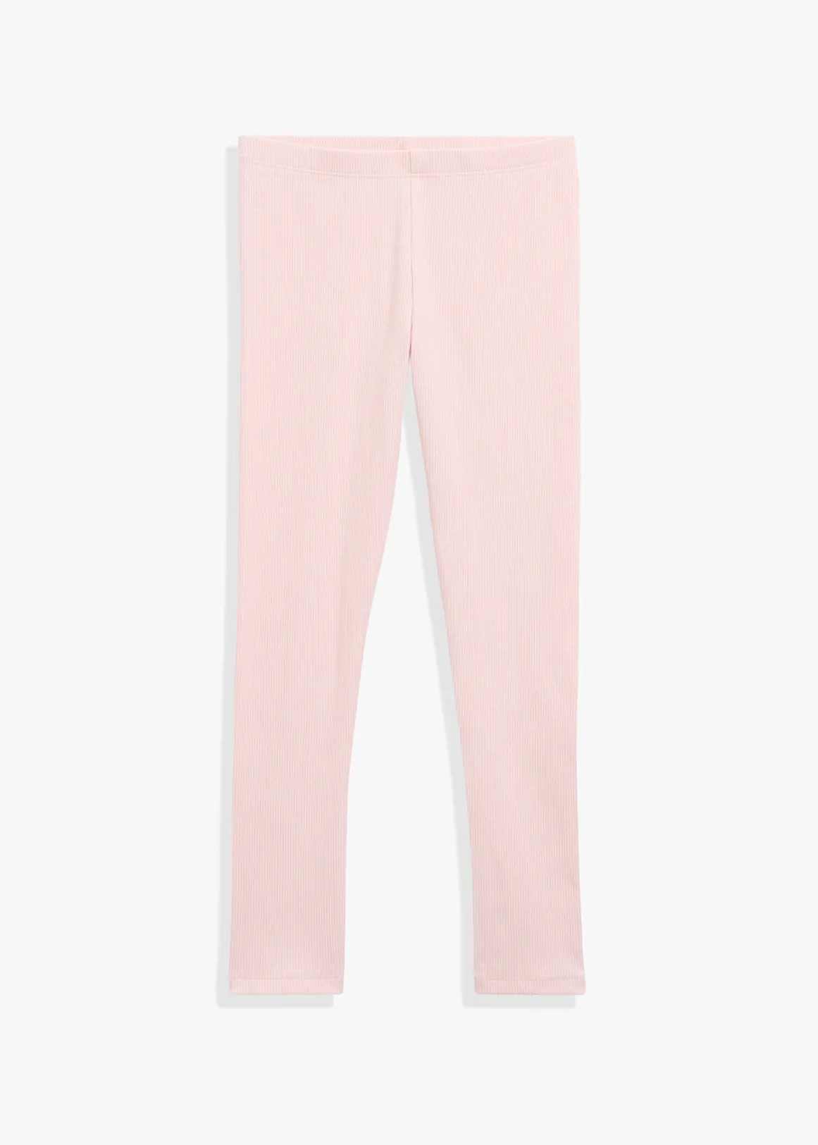 Organically Grown Cotton Solid Rib Legging - MINERAL PINK