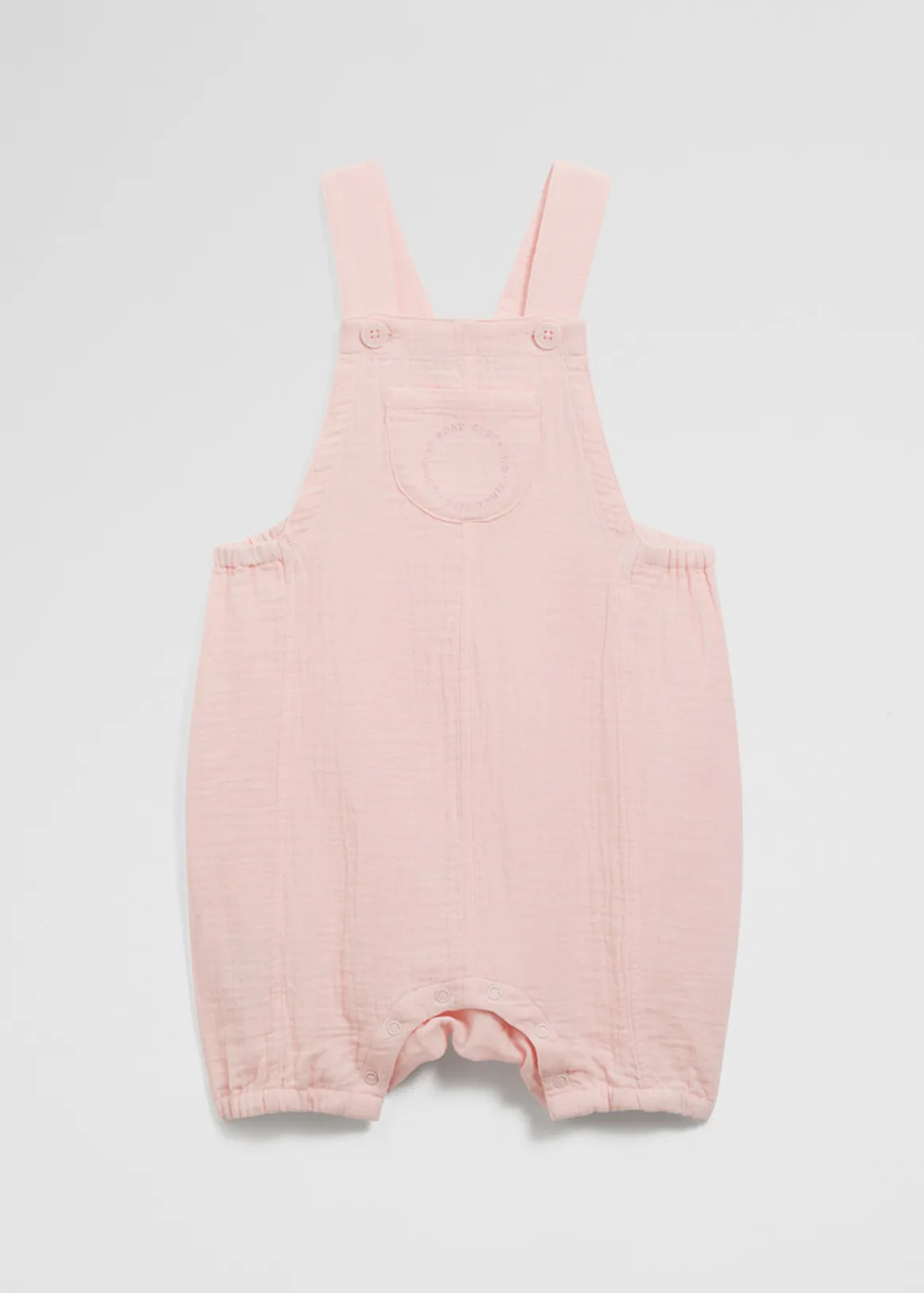 Organically Grown Cotton Textured Unisex Overall - MINERAL PINK
