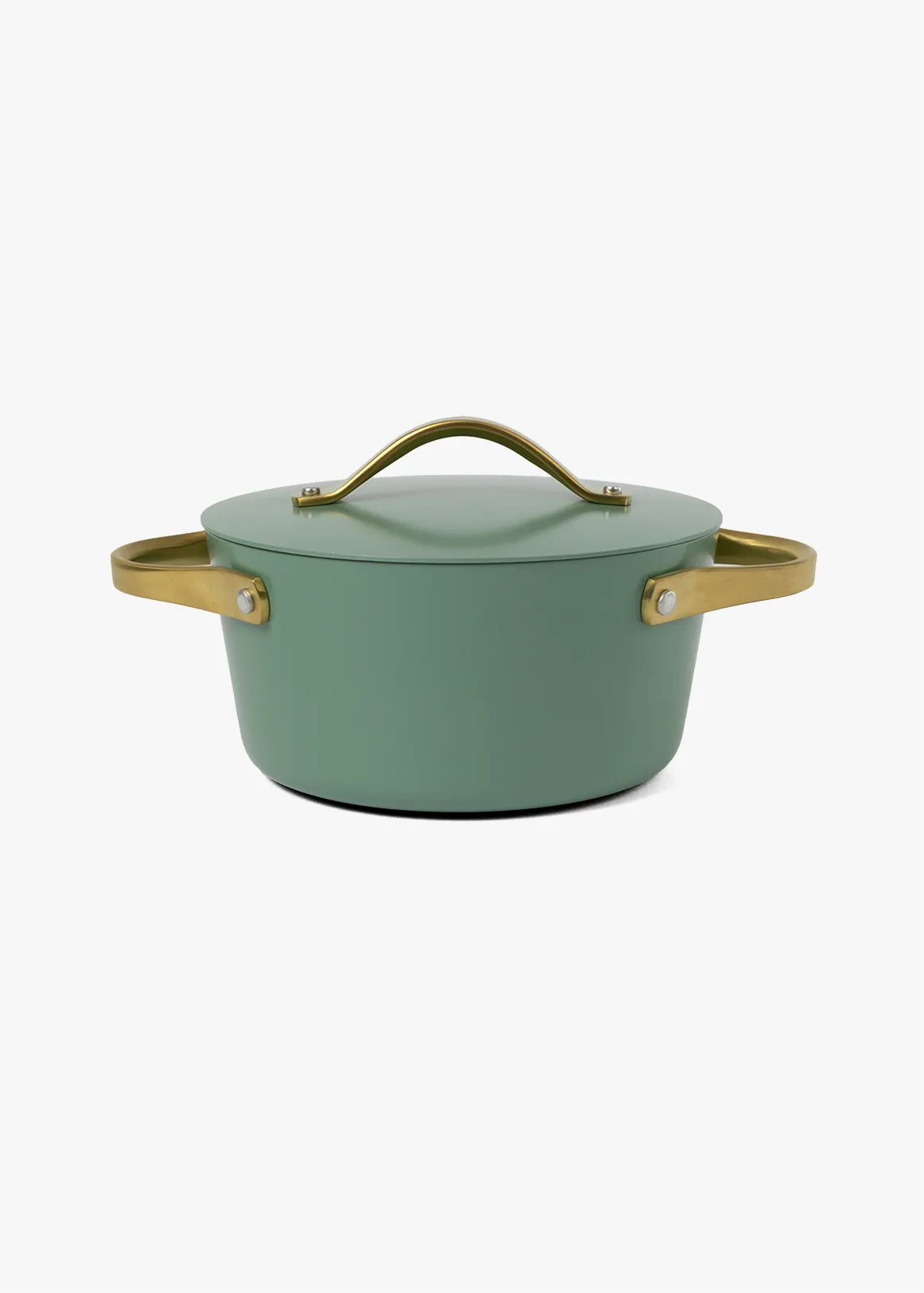 Oslo Aluminium Casserole Pot with Reinforced Ceramic Non-Stick 20cm - SAGE