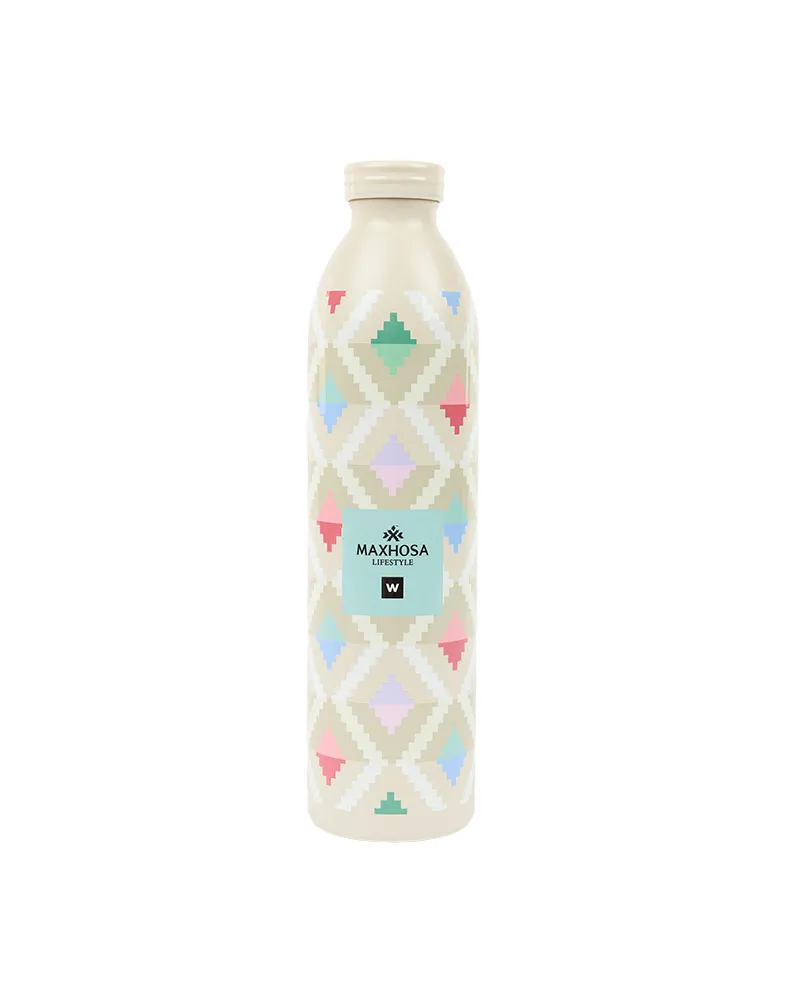 Our Best Ever Maxhosa Cream Stainless Steel Bottle 946 ml