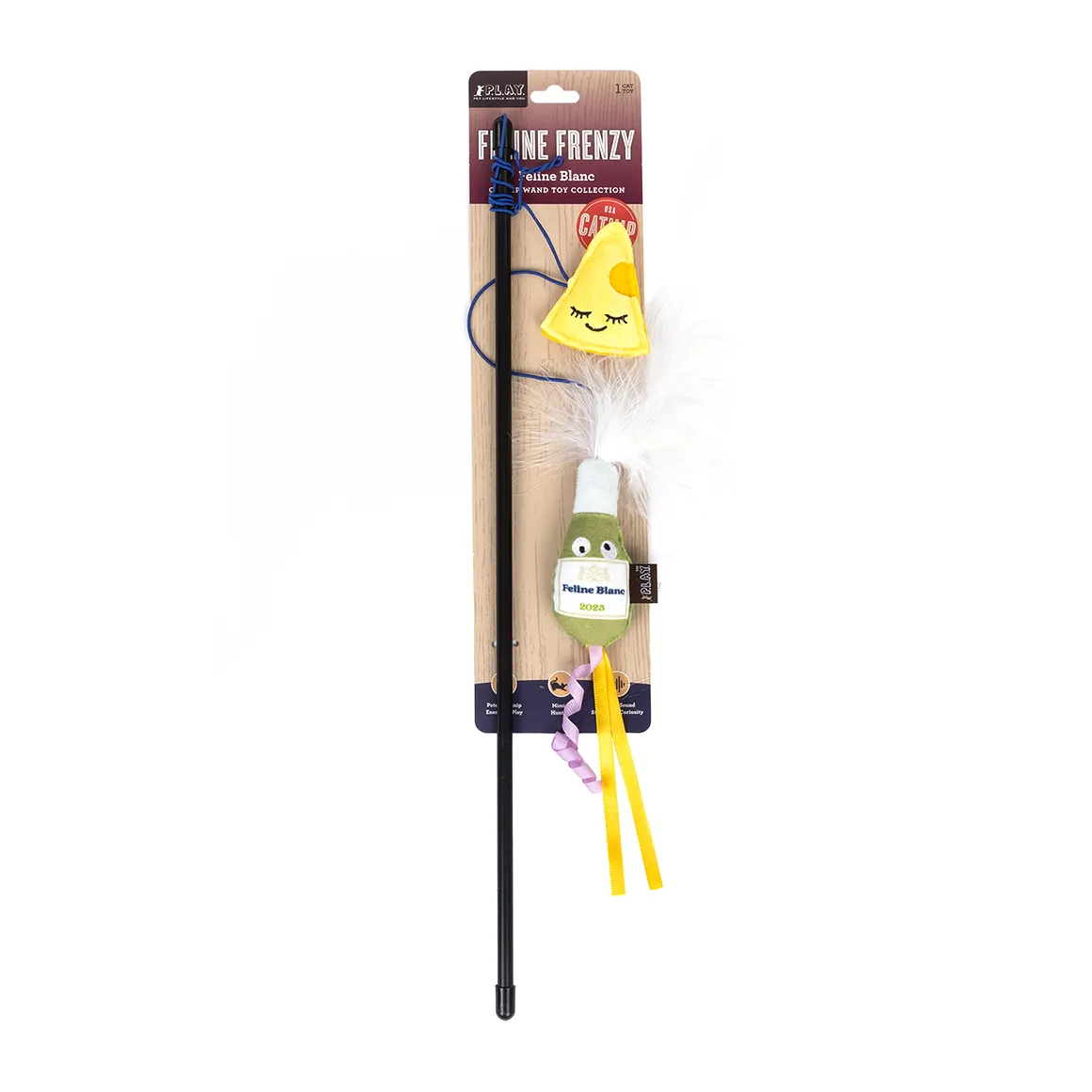 P.L.A.Y. Feline Frenzy Feline Blanc Catnip Wand Toy
